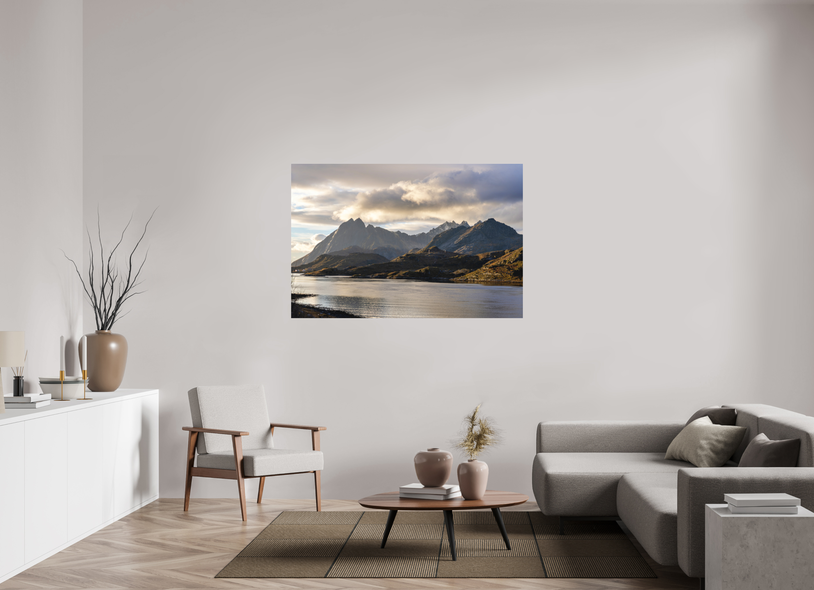 150 x 100 cm, Fine-Art Matt Dusk over the Lake