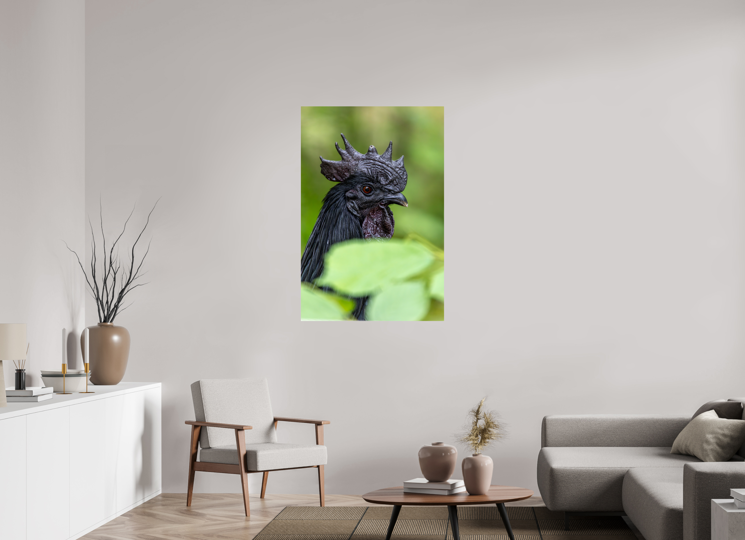 80 x 120 cm, Fine Art Print auf Alu-Dibond Black Majesty