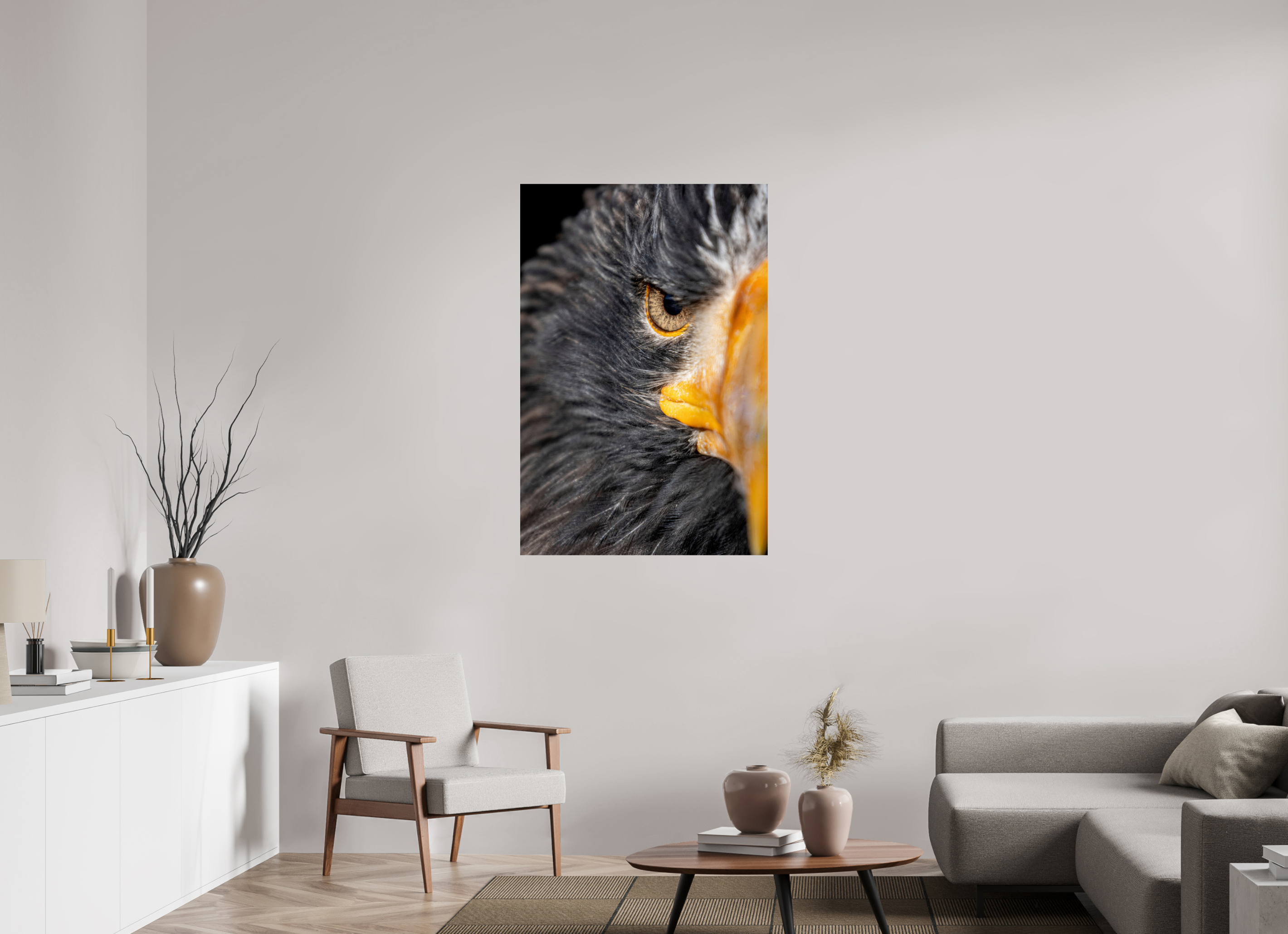 80 x 120 cm, Fine Art Print auf Alu-Dibond Piercing Gaze