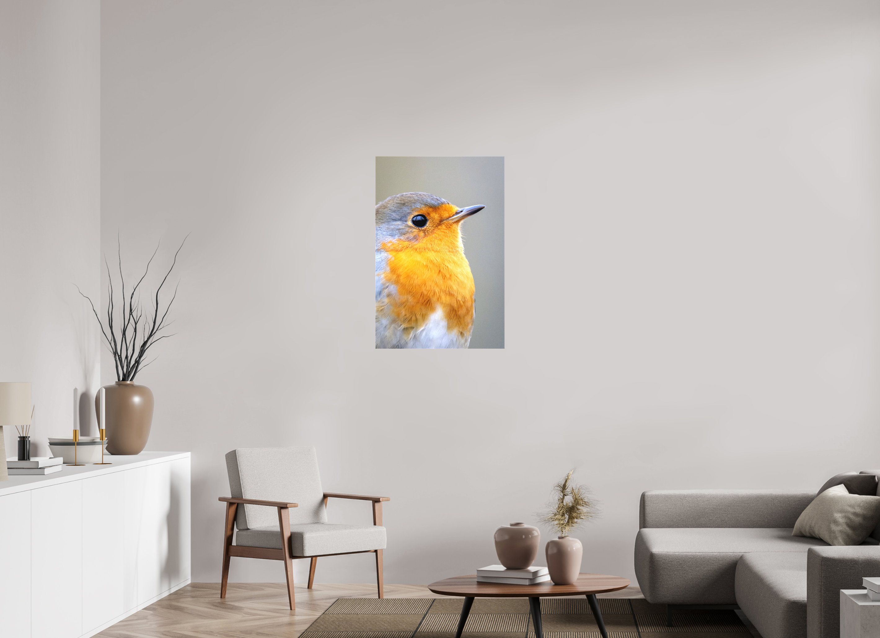60 x 90 cm, Leinwand Robin Portrait