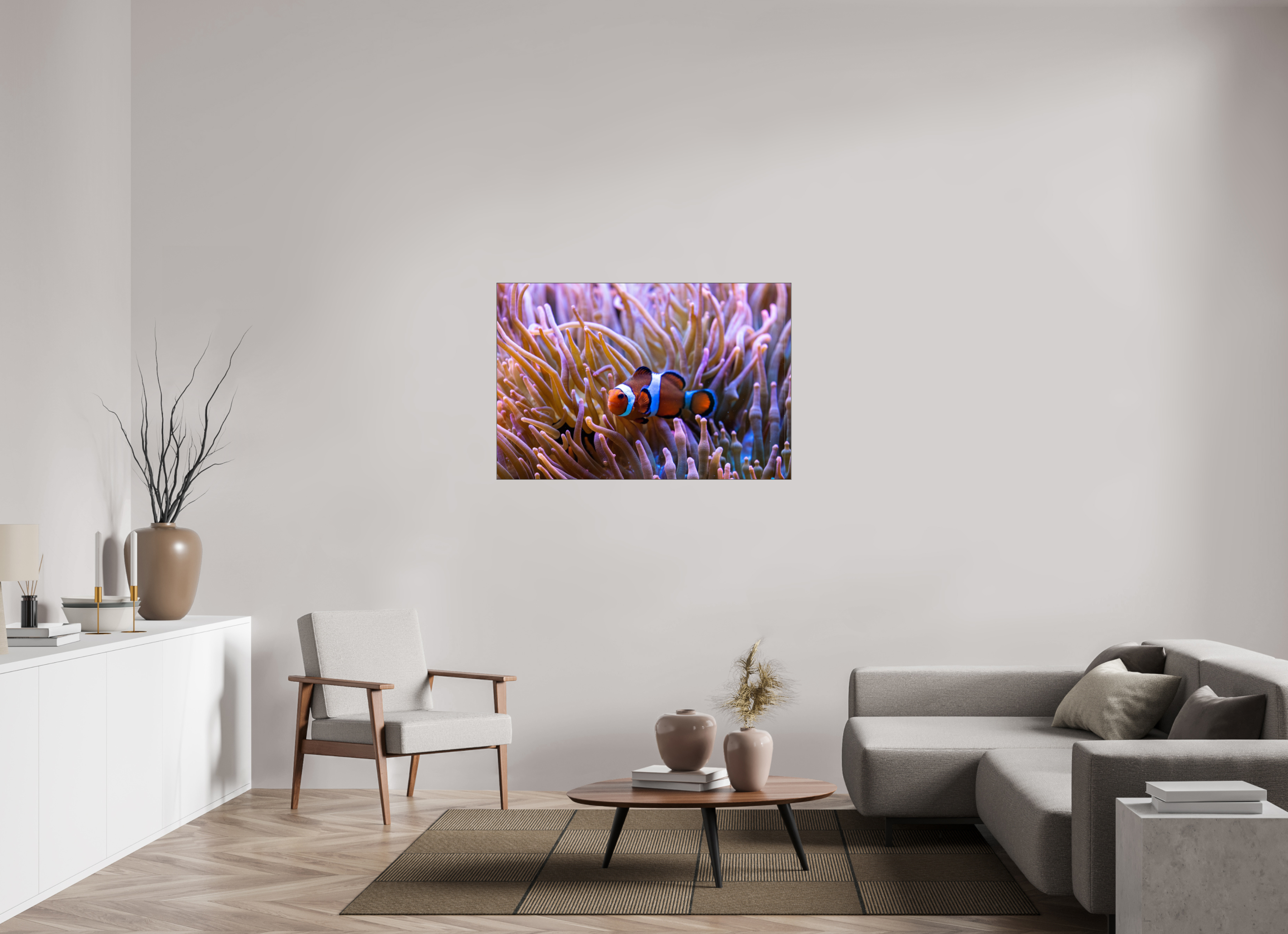 120 x 80 cm, Foto-Abzug hinter Acrylglas glänzend Reef Life