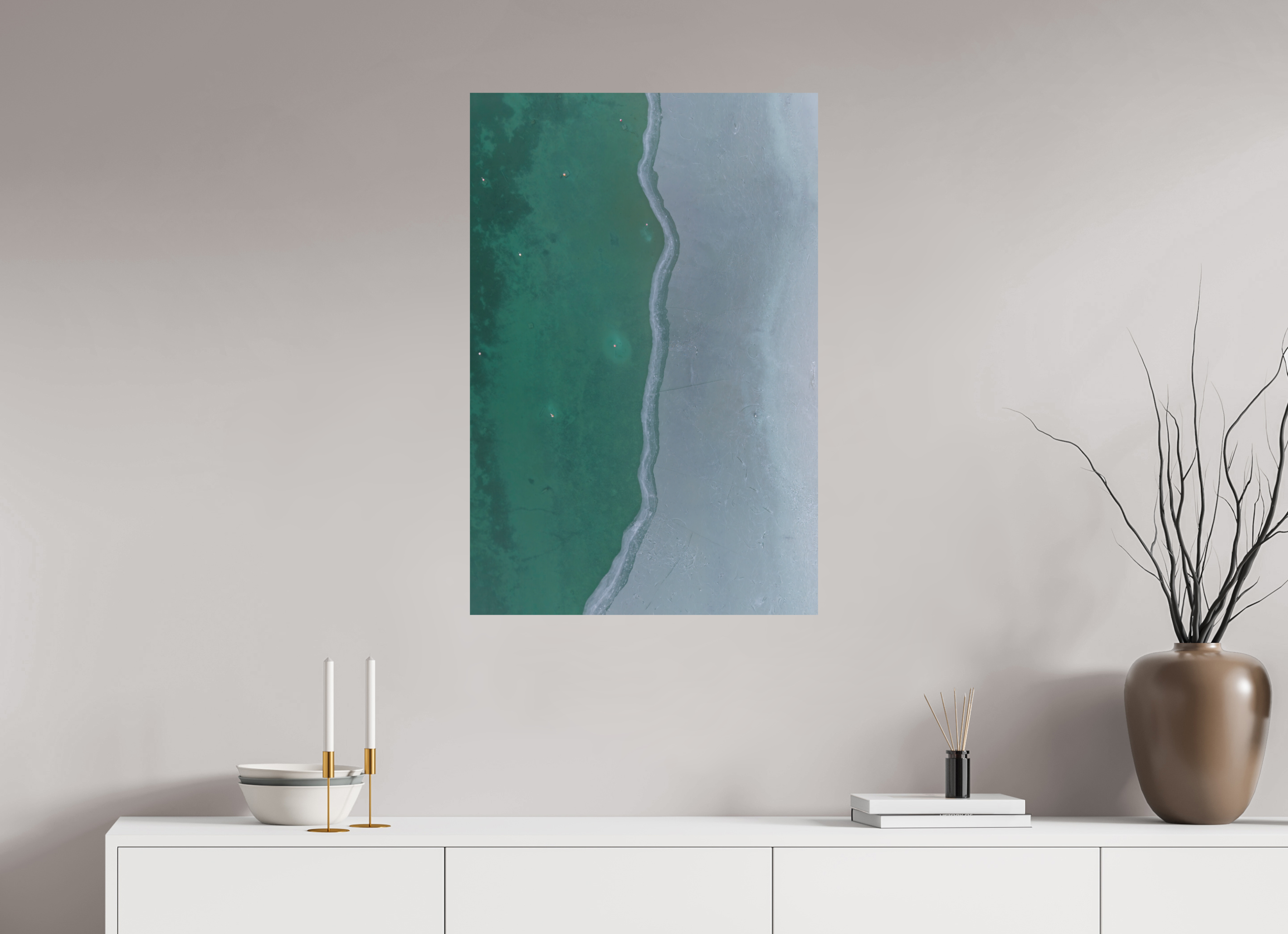 60 x 90 cm, Fine-Art Print Matt Frozen Divide