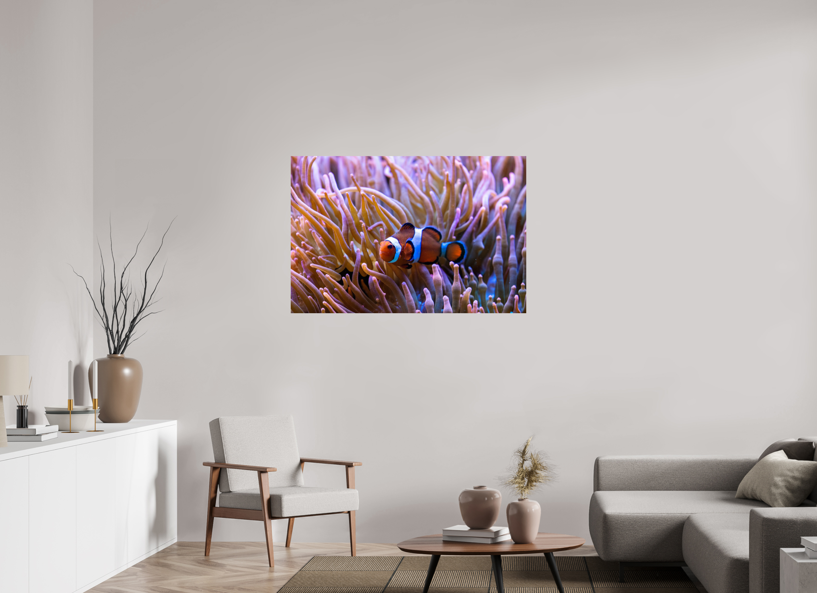 120 x 80 cm, Fine Art Print auf Alu-Dibond Reef Life