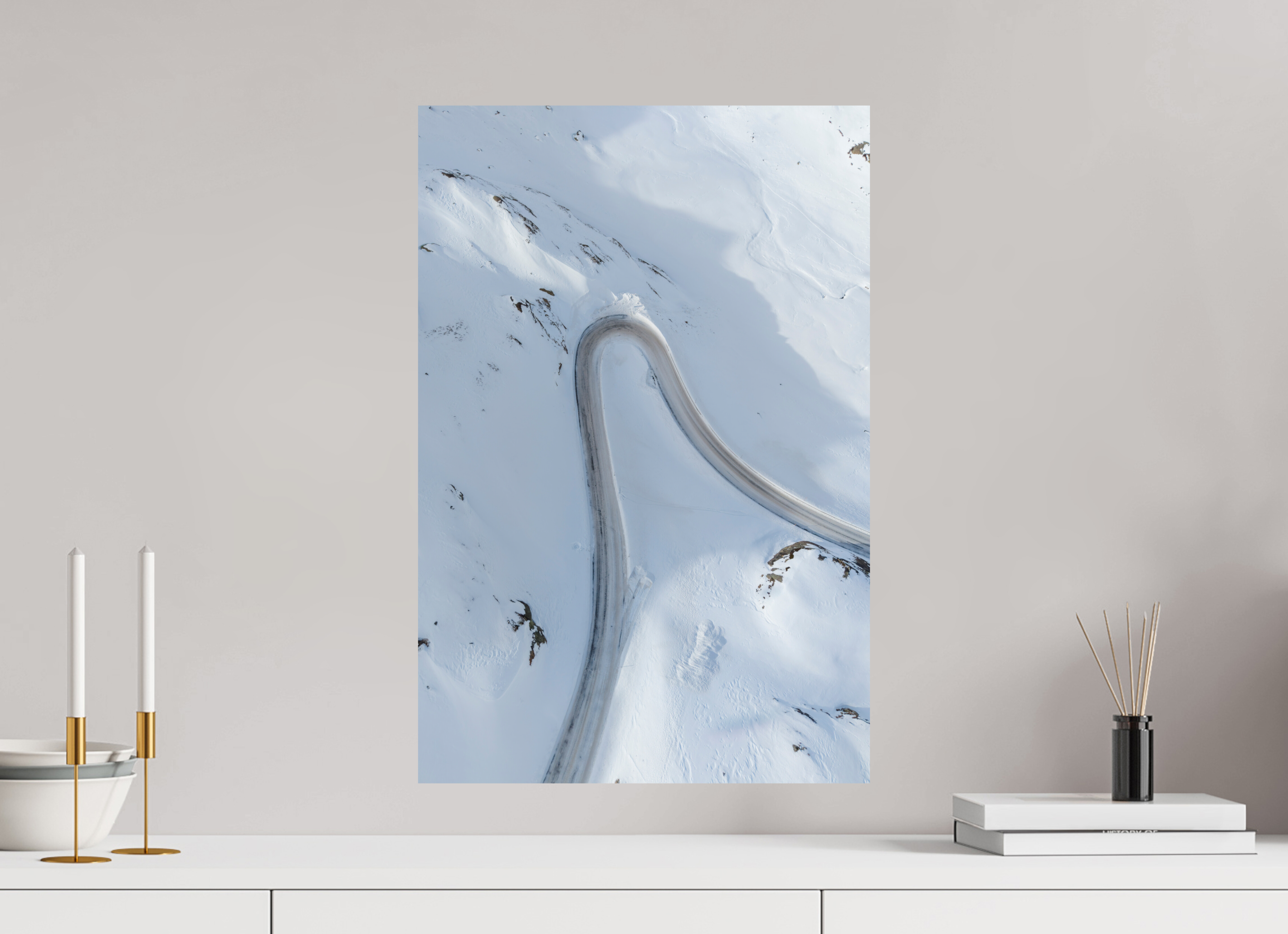 40 x 60 cm, Fine-Art Print Matt Frozen Curve