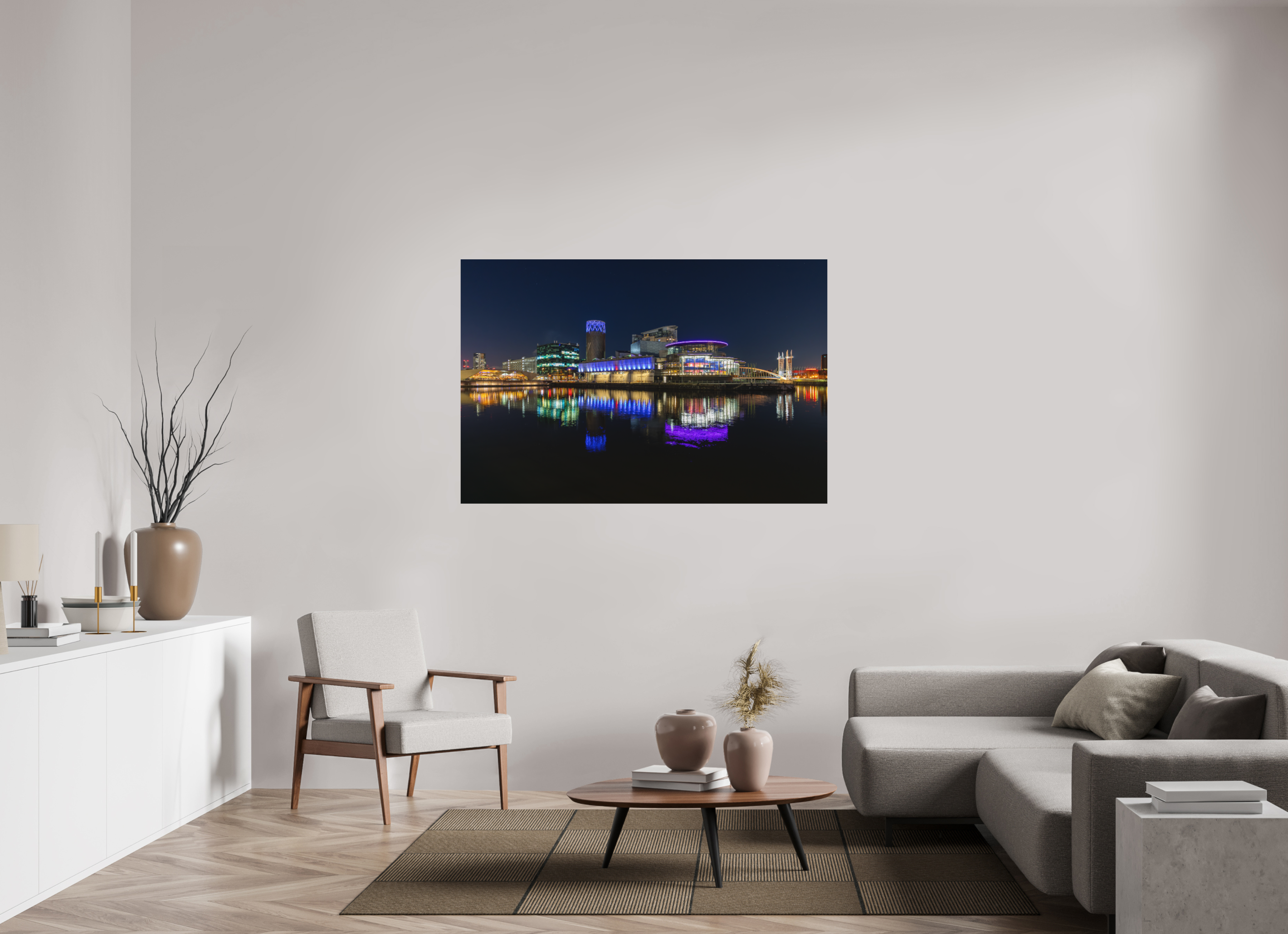150 x 100 cm, Fine-Art Print Matt Urban Reflections