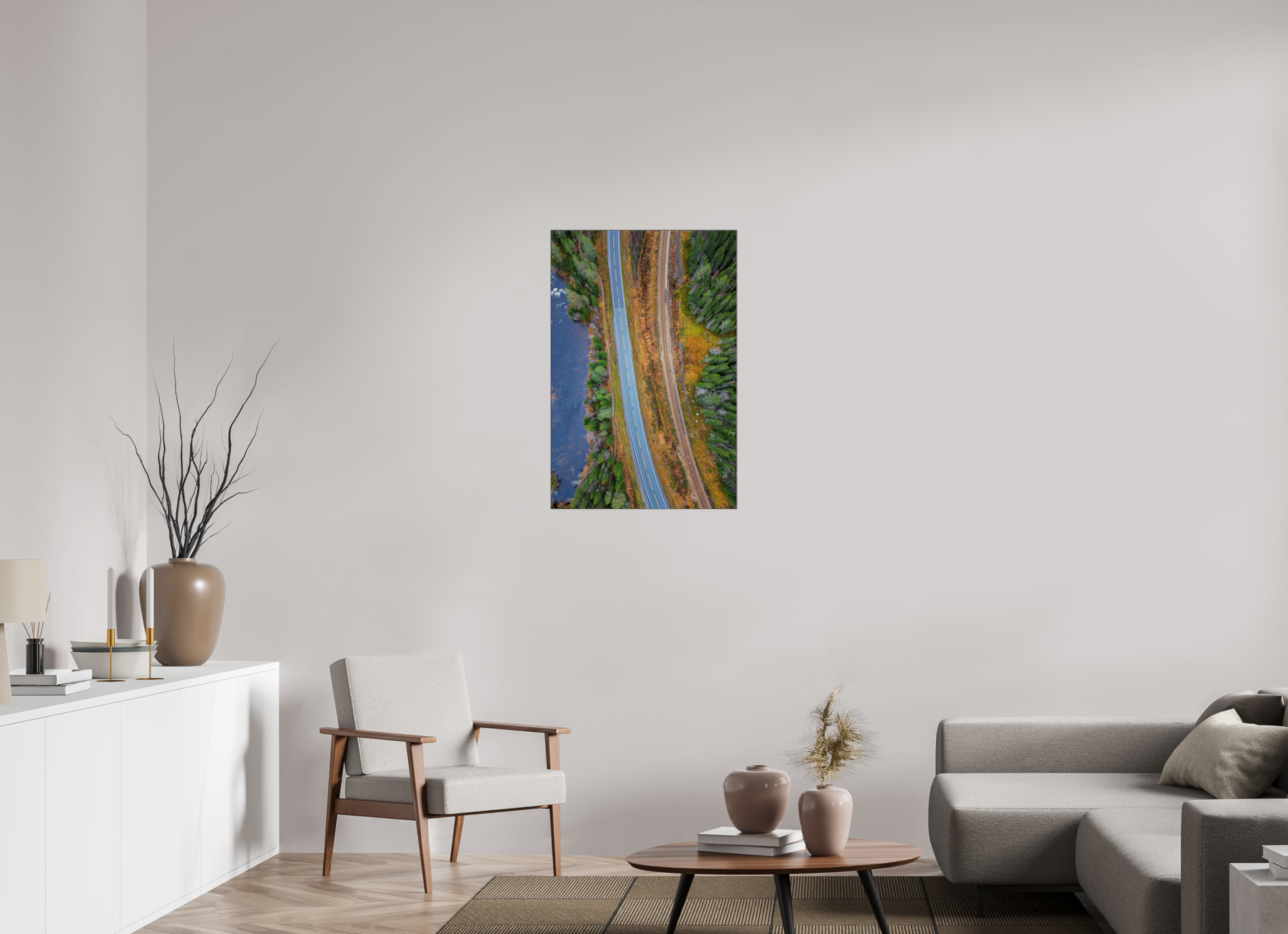 60 x 90 cm, Foto-Abzug hinter Acrylglas glänzend Leading Lines