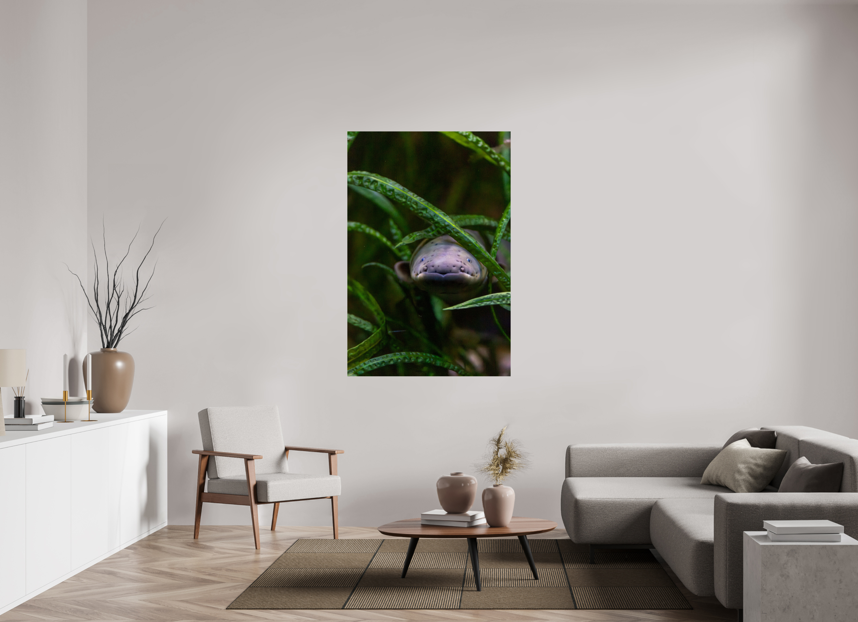 100 x 150 cm, Fine Art Print auf Alu-Dibond Electric Peek