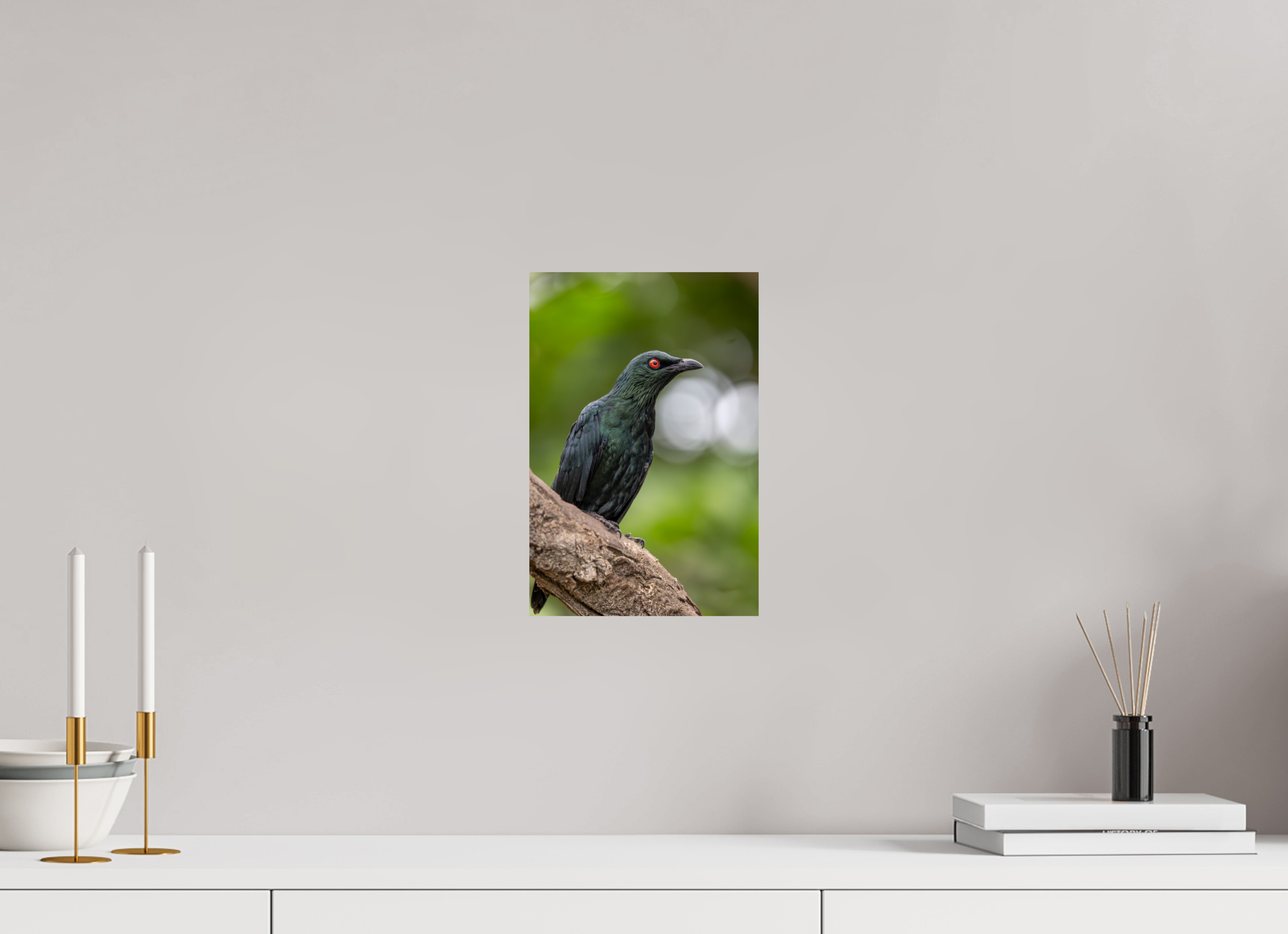 20 x 30 cm, Fine Art Print auf Alu-Dibond Crimson Gaze