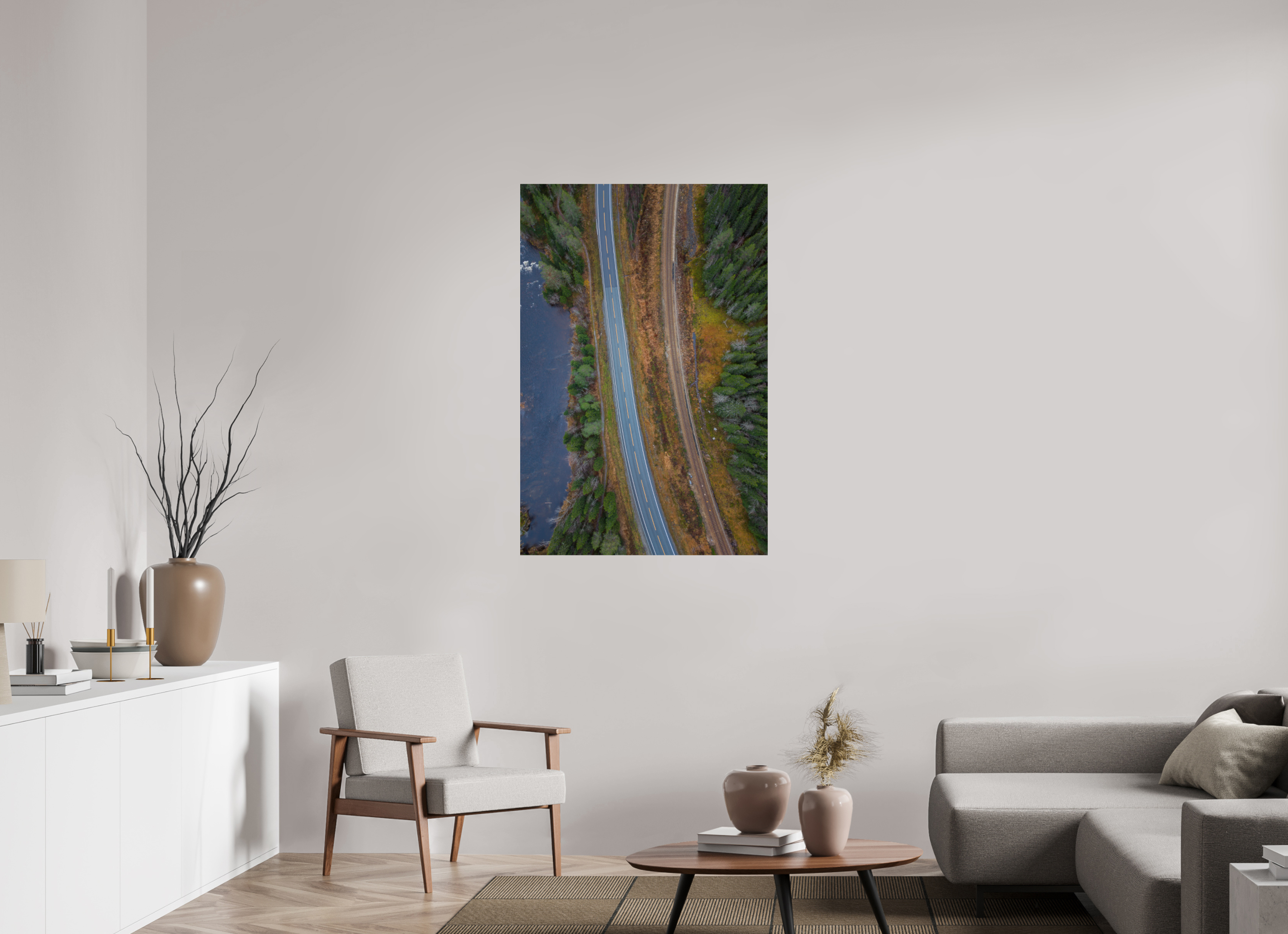 80 x 120 cm, Fine Art Print auf Alu-Dibond Leading Lines