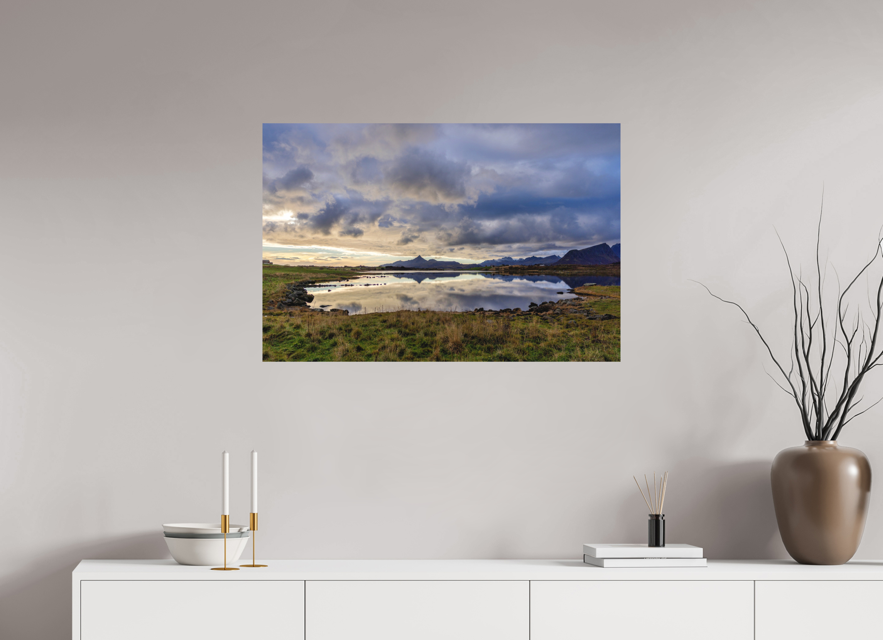 90 x 60 cm, Fine-Art Matt Twilight Reflection