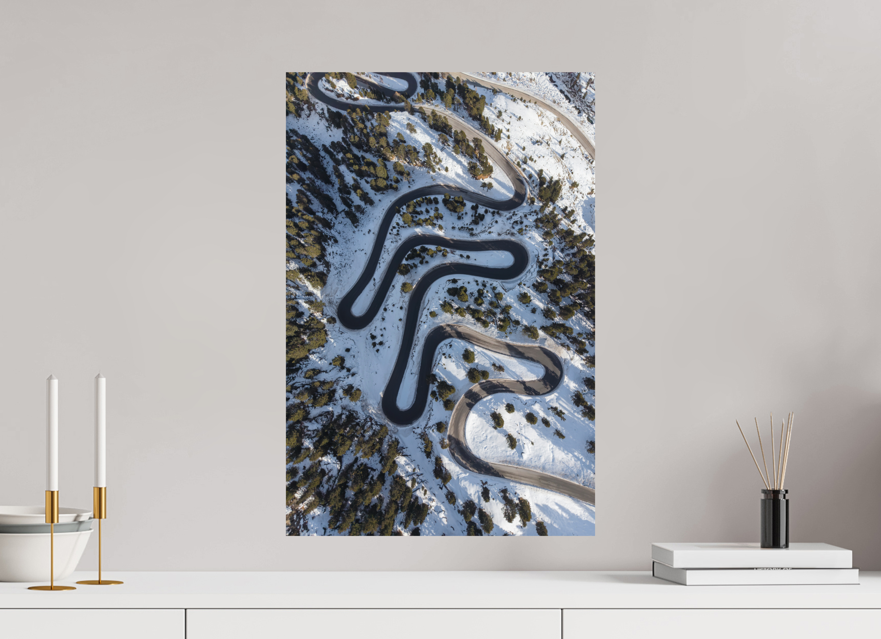 40 x 60 cm, Fine-Art Print Matt Winding Through Winter