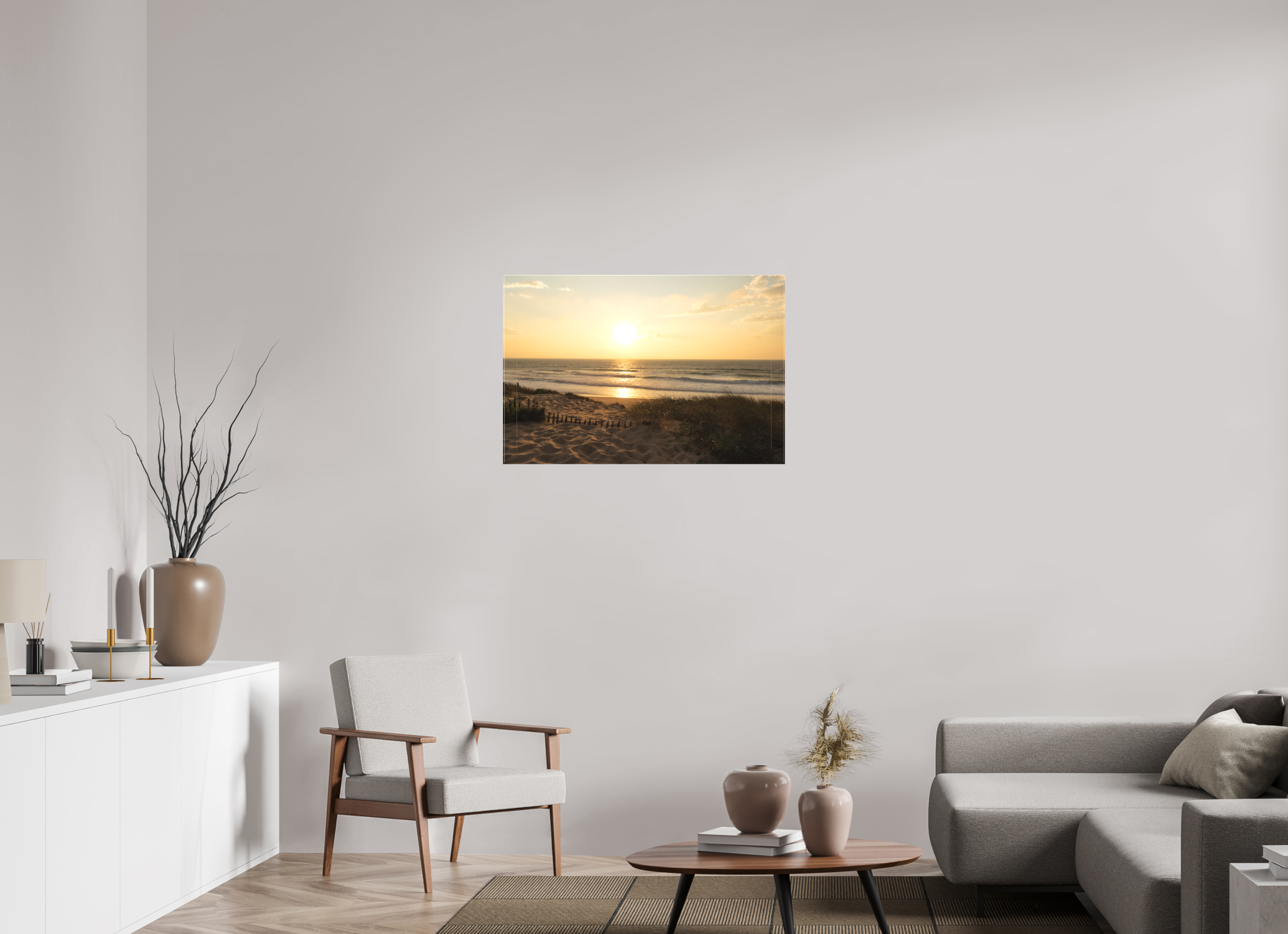 90 x 60 cm, Leinwand Atlantic Glow