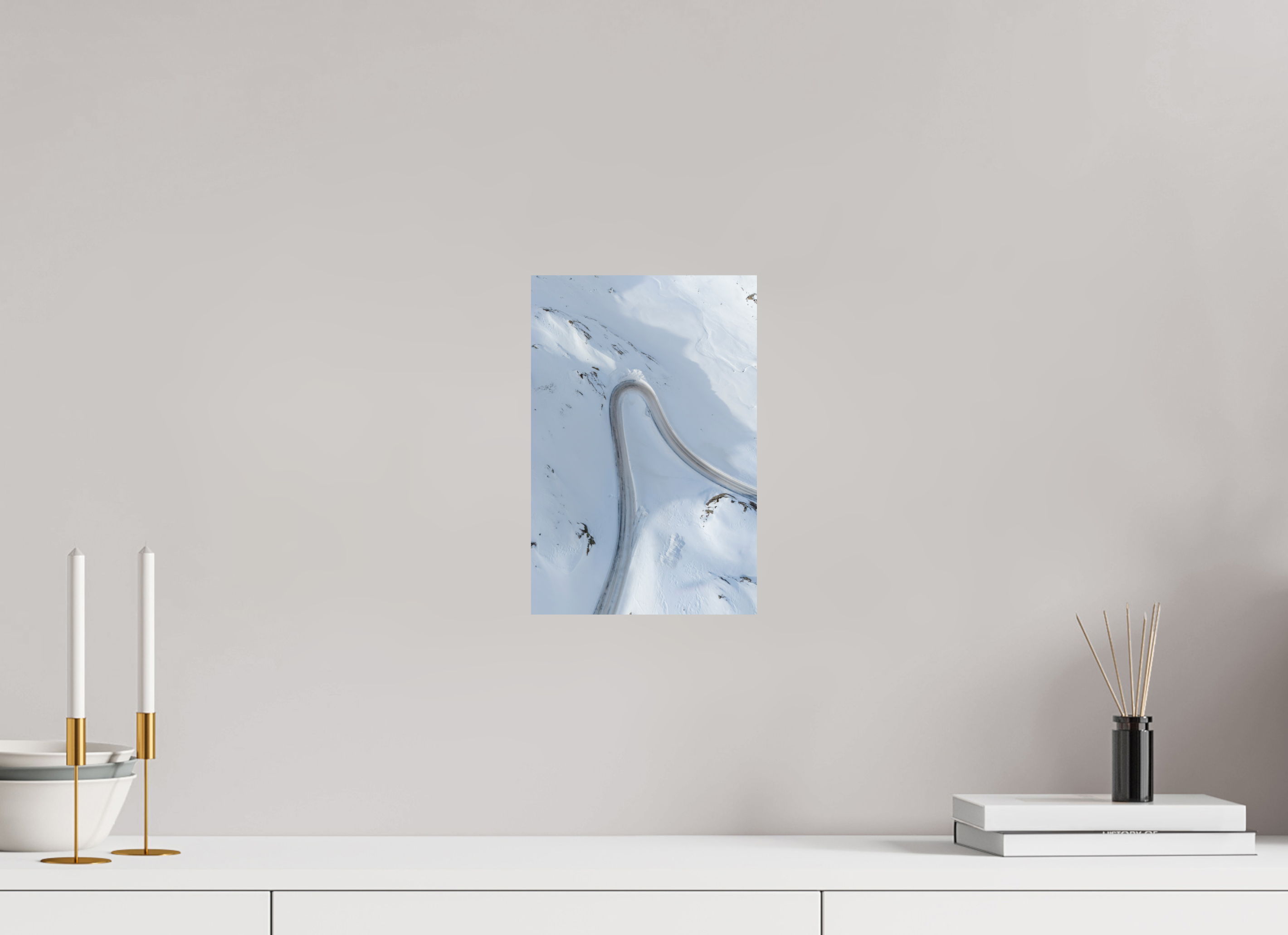 20 x 30 cm, Fine-Art Print Matt Frozen Curve