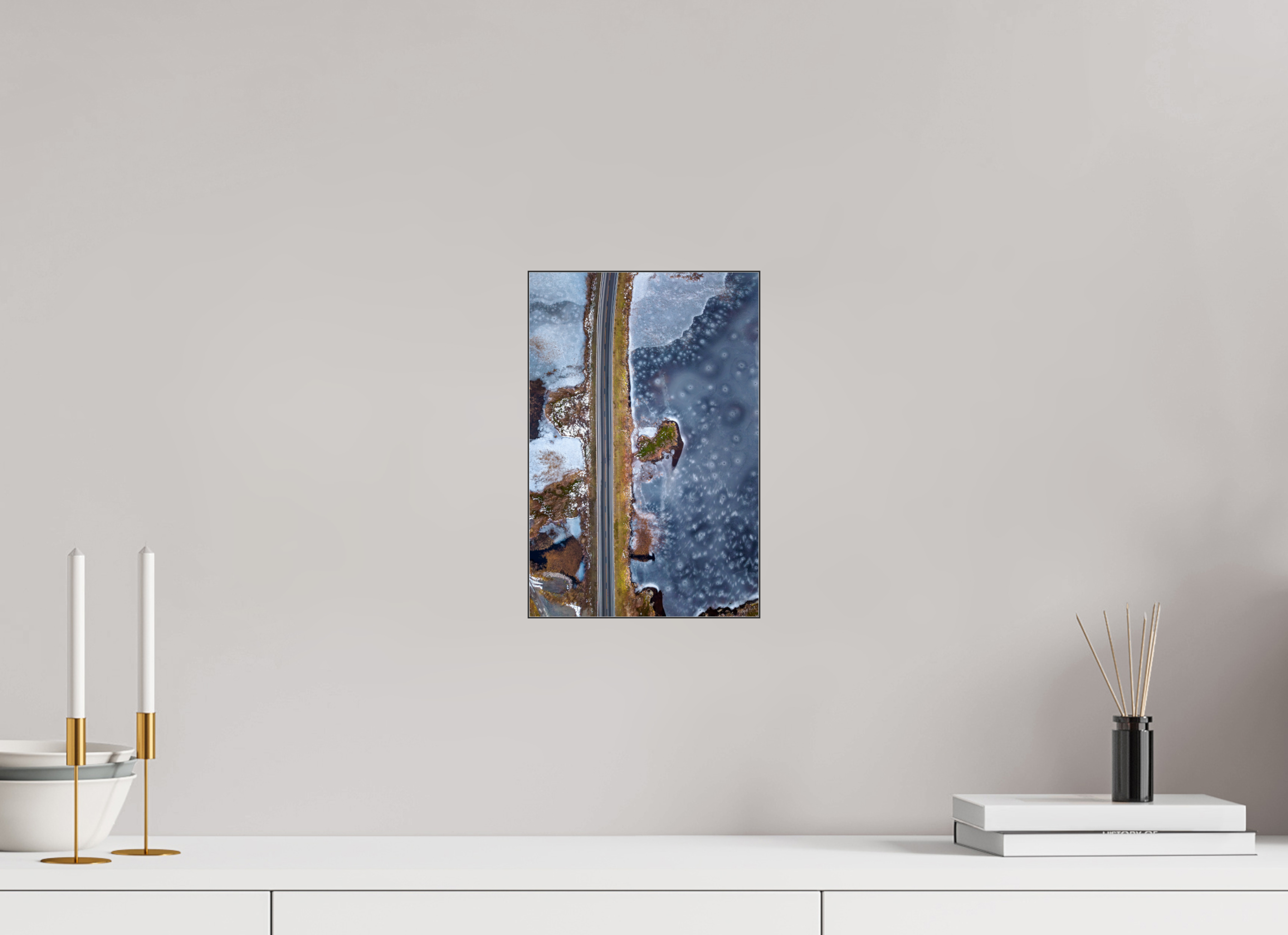 20 x 30 cm, Foto-Abzug hinter Acrylglas glänzend Frozen Path