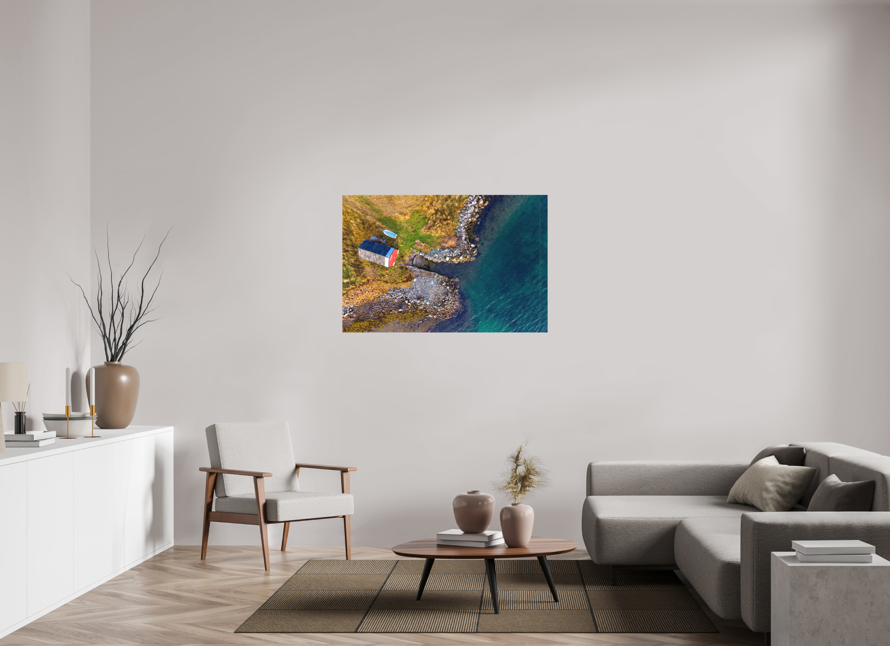 120 x 80 cm, Leinwand Lakeside Shack