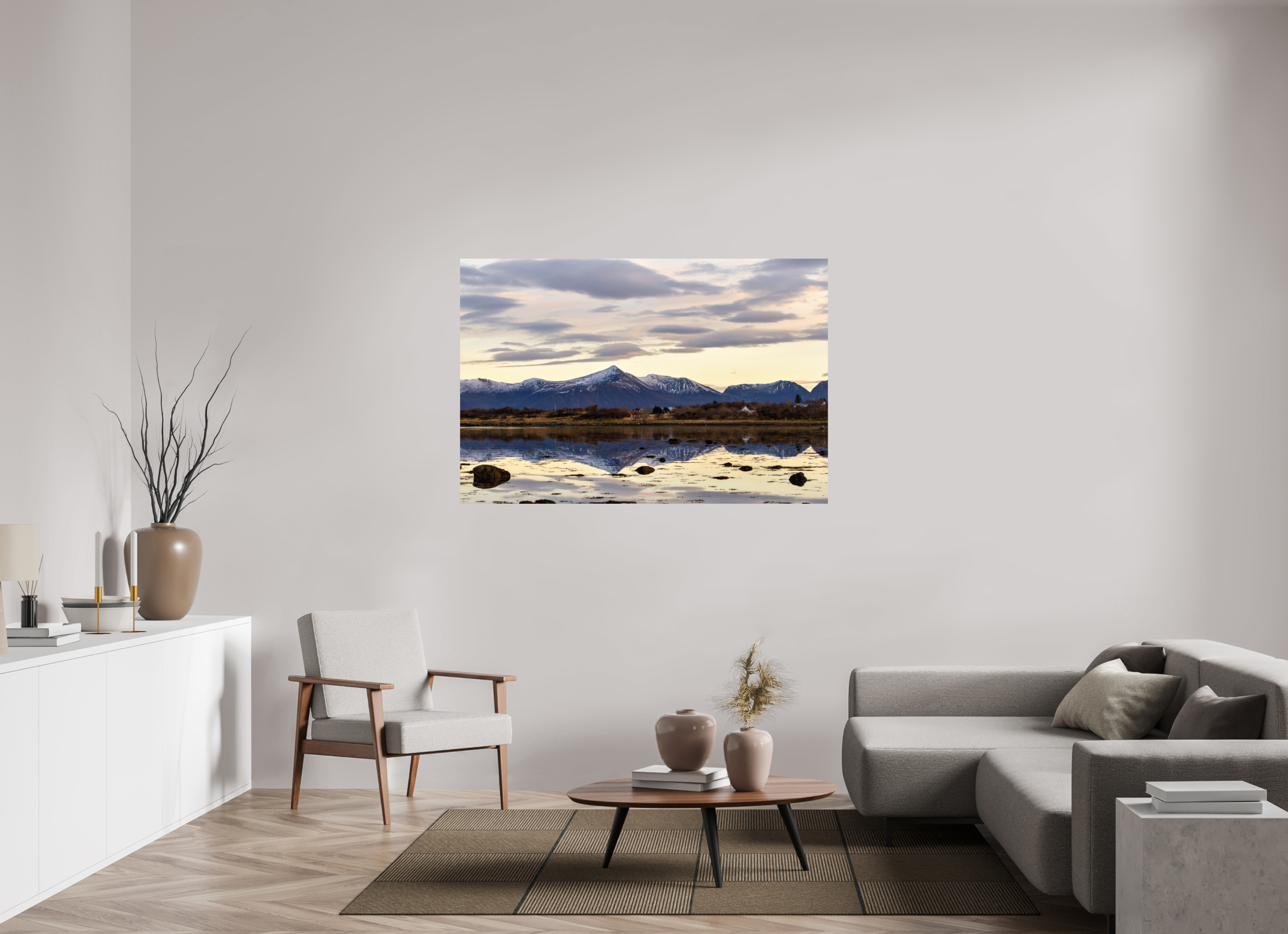 150 x 100 cm, Fine Art Print auf Alu-Dibond Calm Horizon