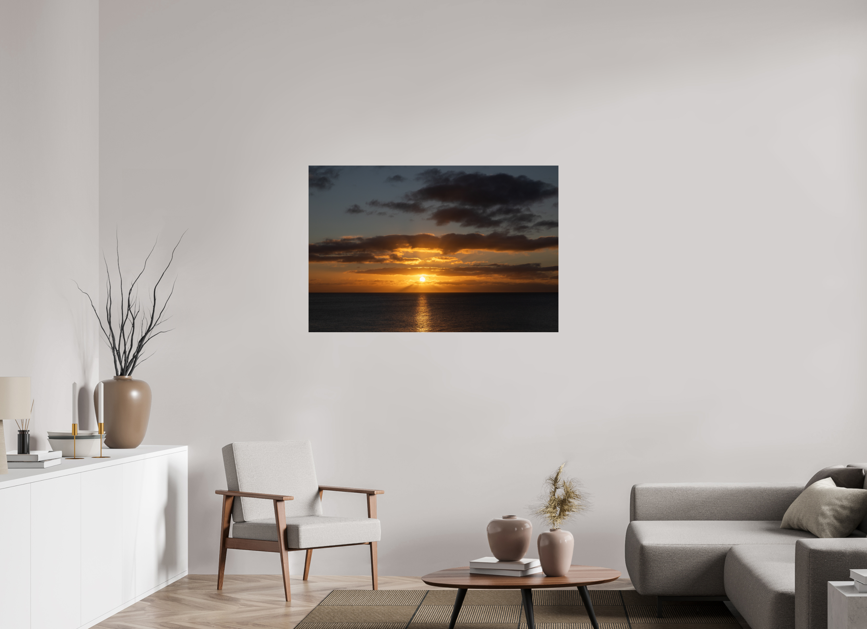 120 x 80 cm, Fine Art Print auf Alu-Dibond Celtic Sunset
