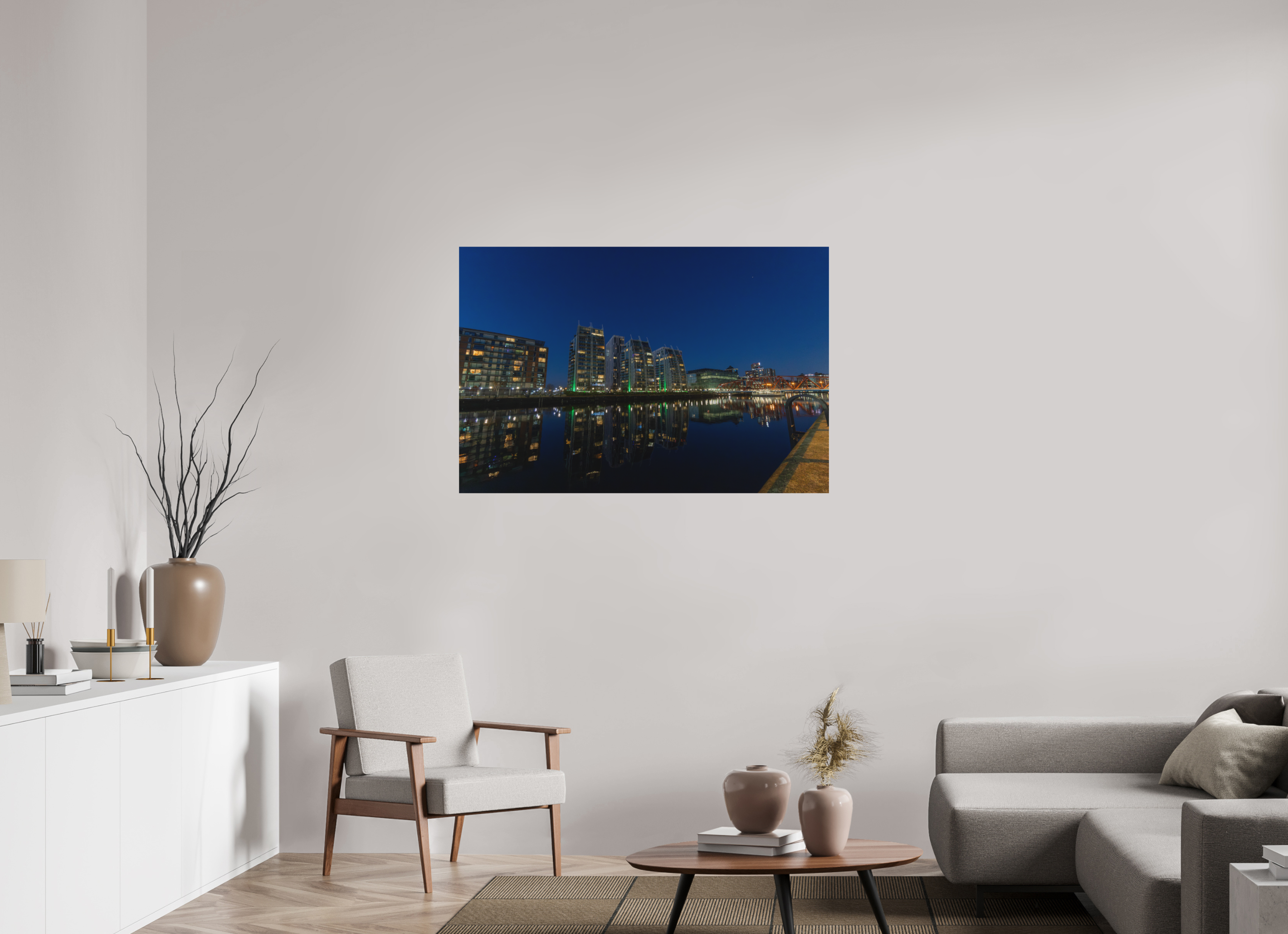 120 x 80 cm, Fine-Art Print Matt Neon Silence