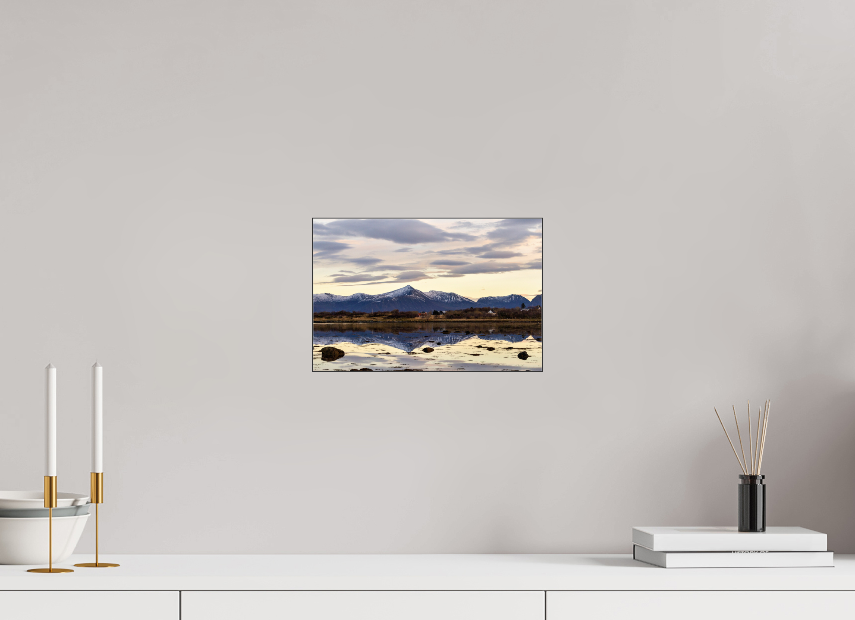 30 x 20 cm, Foto-Abzug hinter Acrylglas glänzend Calm Horizon