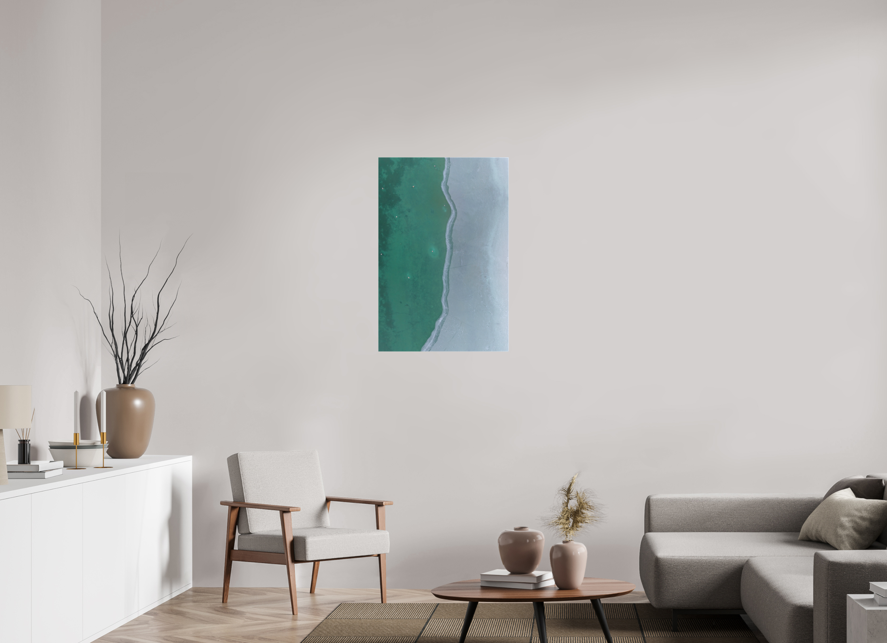 60 x 90 cm, Leinwand Frozen Divide