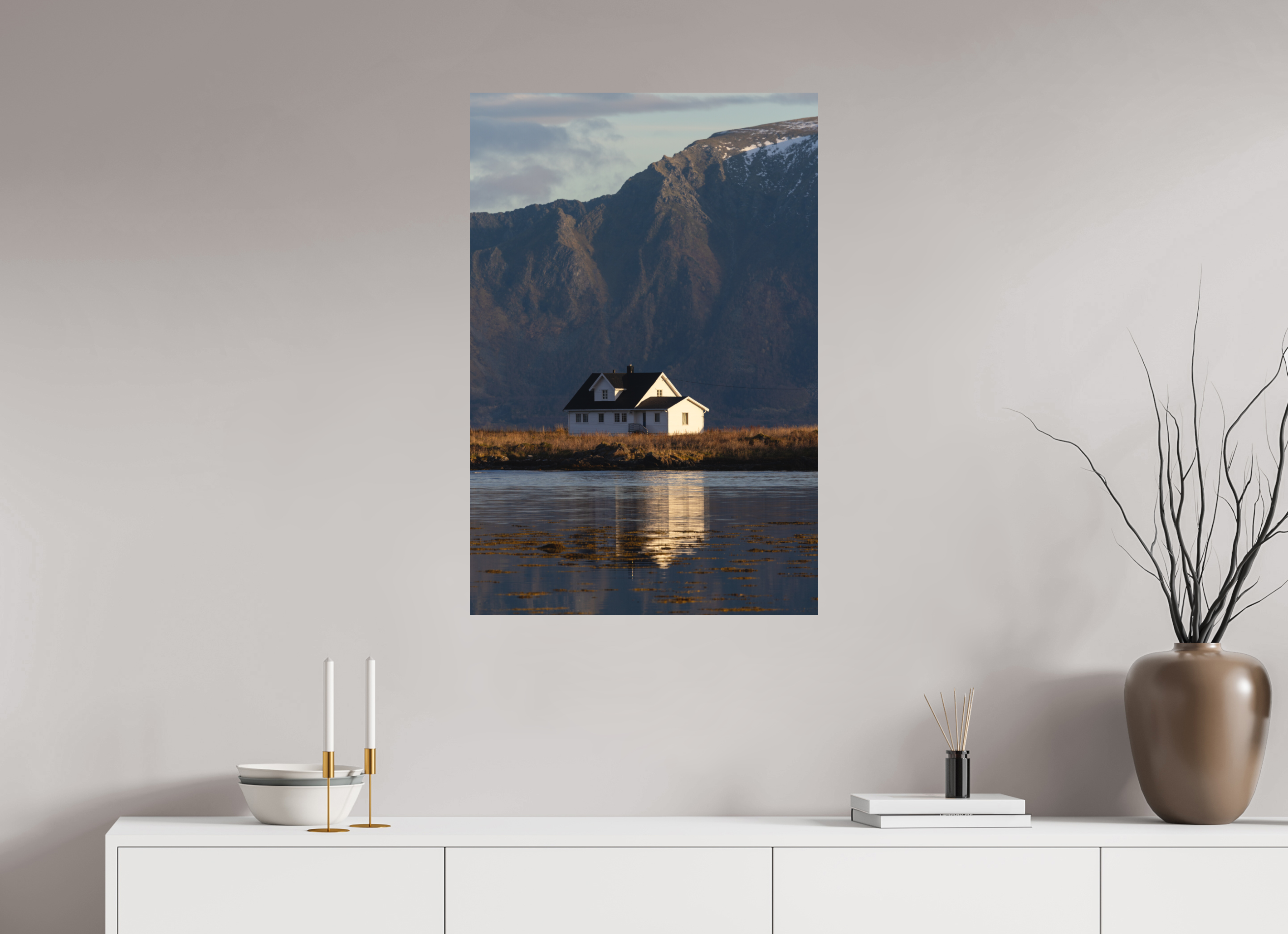 60 x 90 cm, Fine-Art Matt House by the Sea