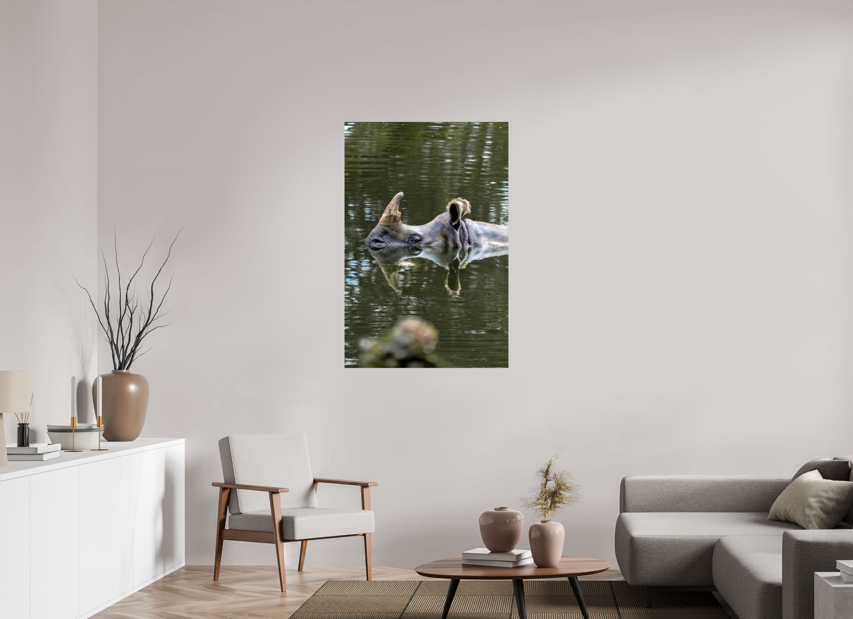 80 x 120 cm, Fine Art Print auf Alu-Dibond Mirror of the Wild