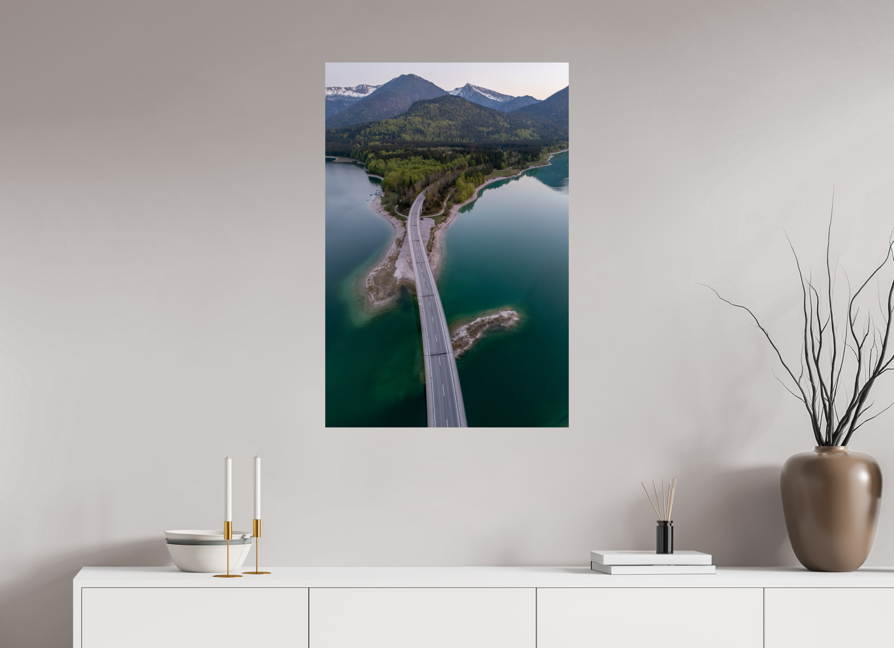 60 x 90 cm, Fine Art Print auf Alu-Dibond Bridge to Serenity