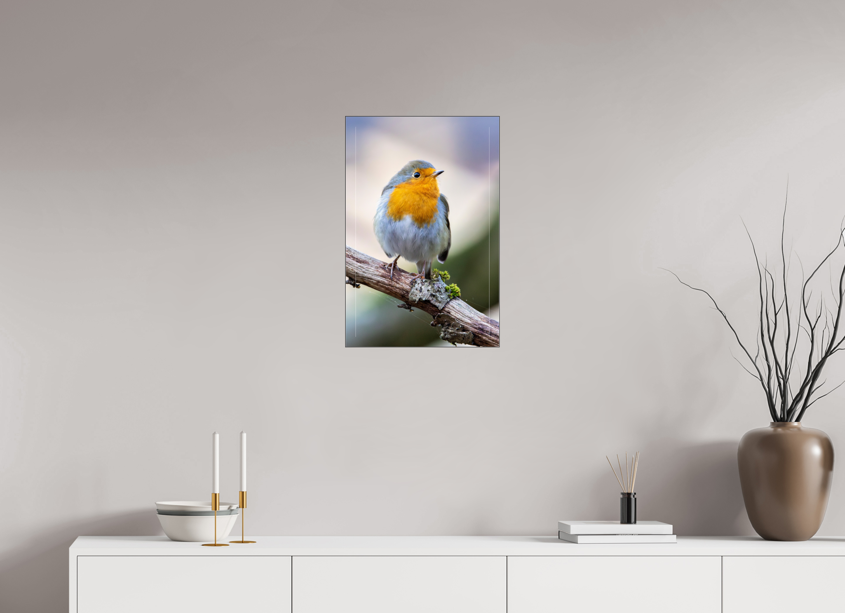 40 x 60 cm, Foto-Abzug hinter Acrylglas glänzend Perched in Light