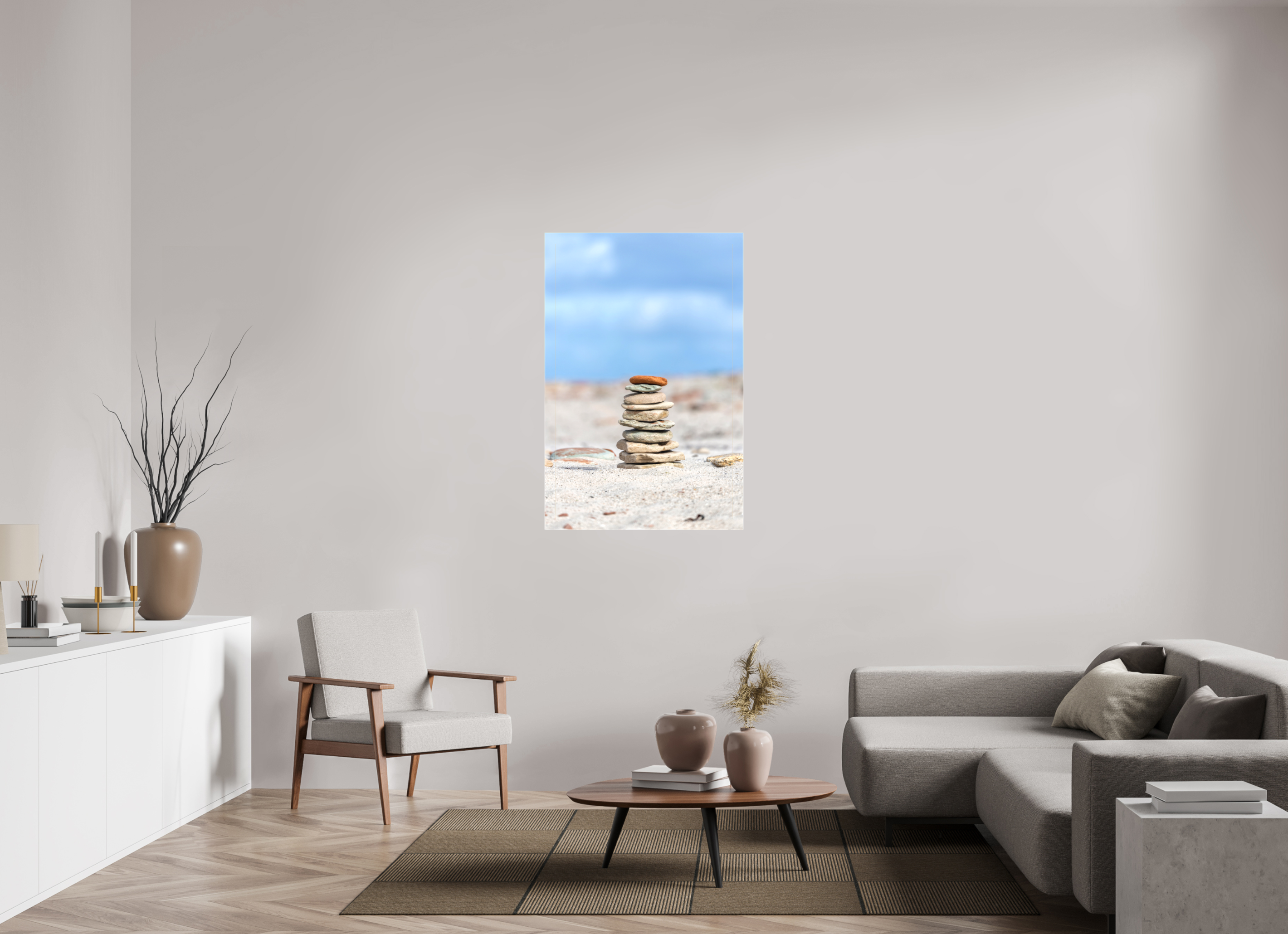 80 x 120 cm, Leinwand Stones of Serenity
