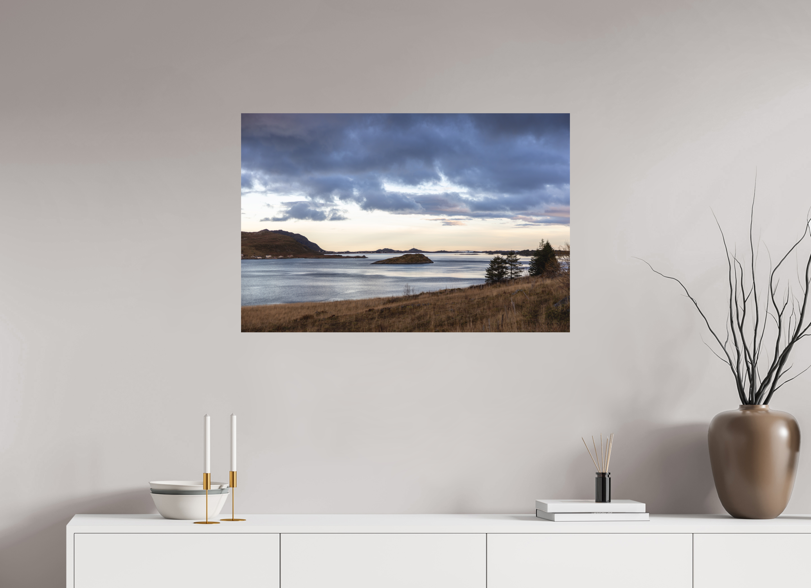 90 x 60 cm, Fine-Art Matt Evening Shore