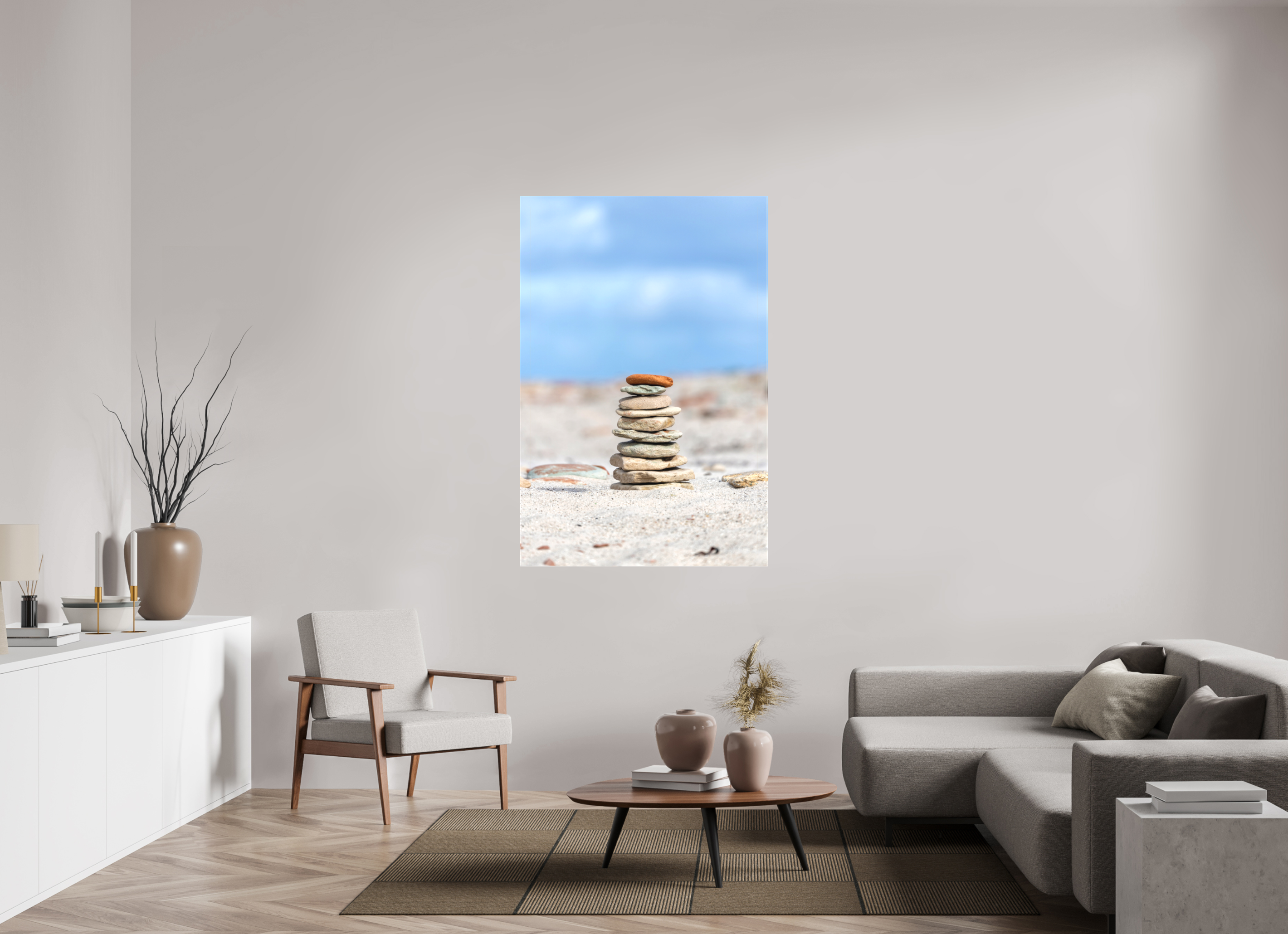 100 x 150 cm, Leinwand Stones of Serenity