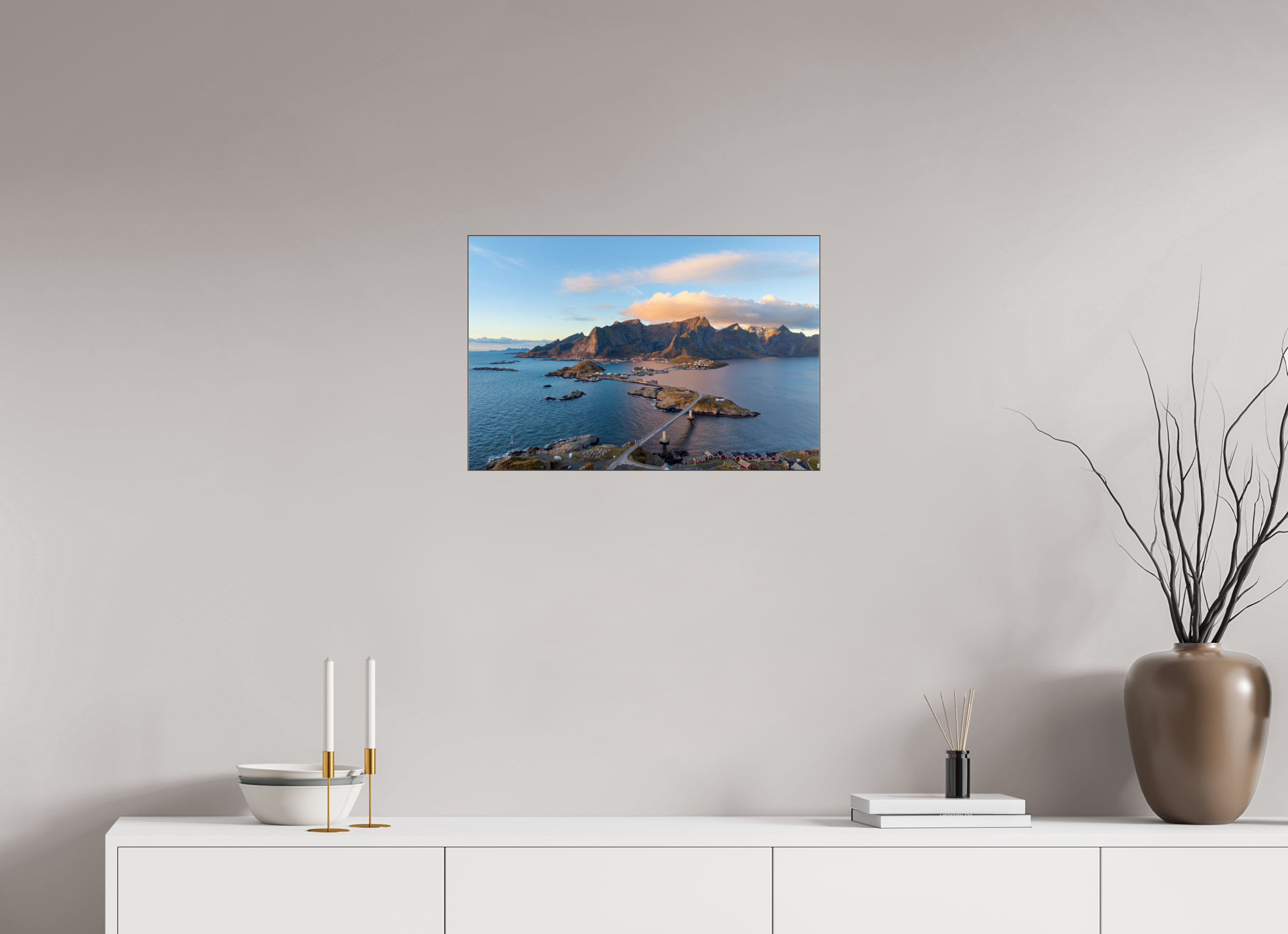 60 x 40 cm, Foto-Abzug hinter Acrylglas glänzend Coastal Link