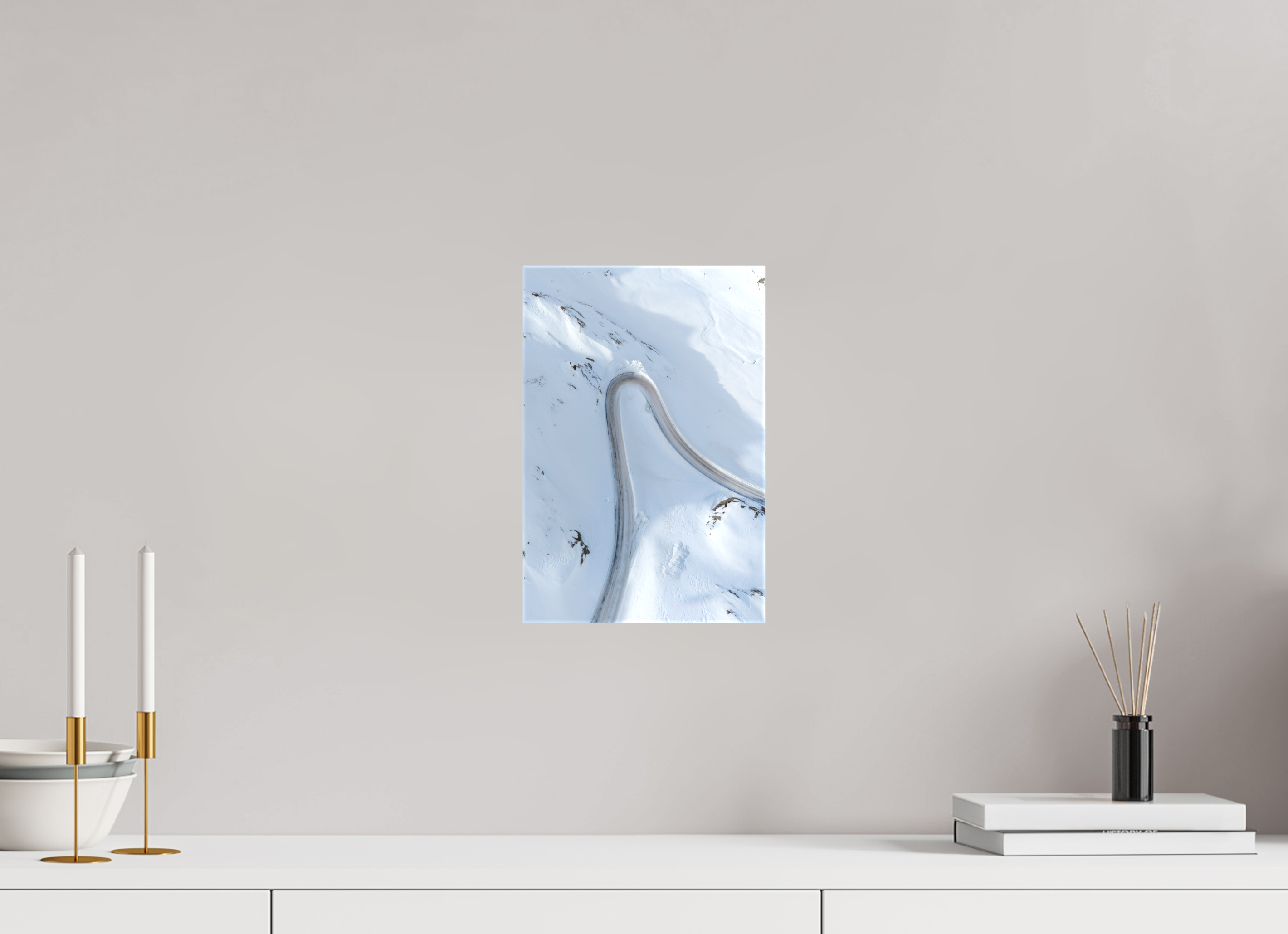 20 x 30 cm, Leinwand Frozen Curve