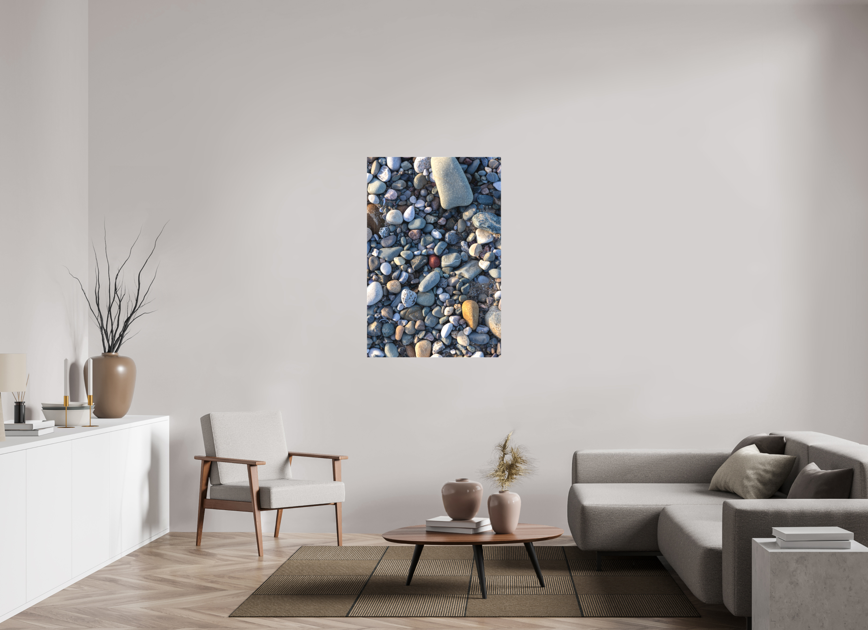 80 x 120 cm, Leinwand Shore of Stones