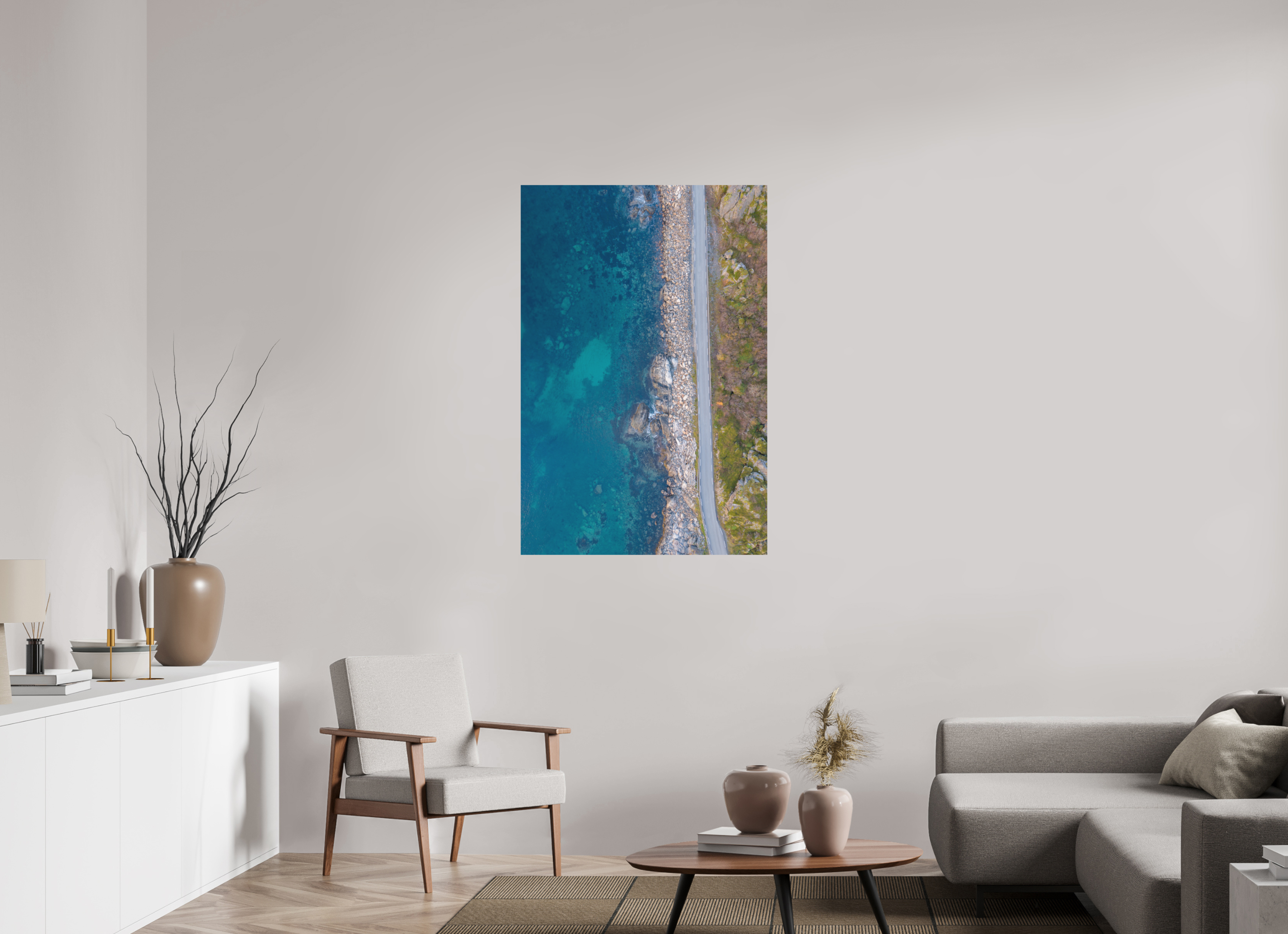 80 x 120 cm, Fine-Art Matt Turquoise Journey