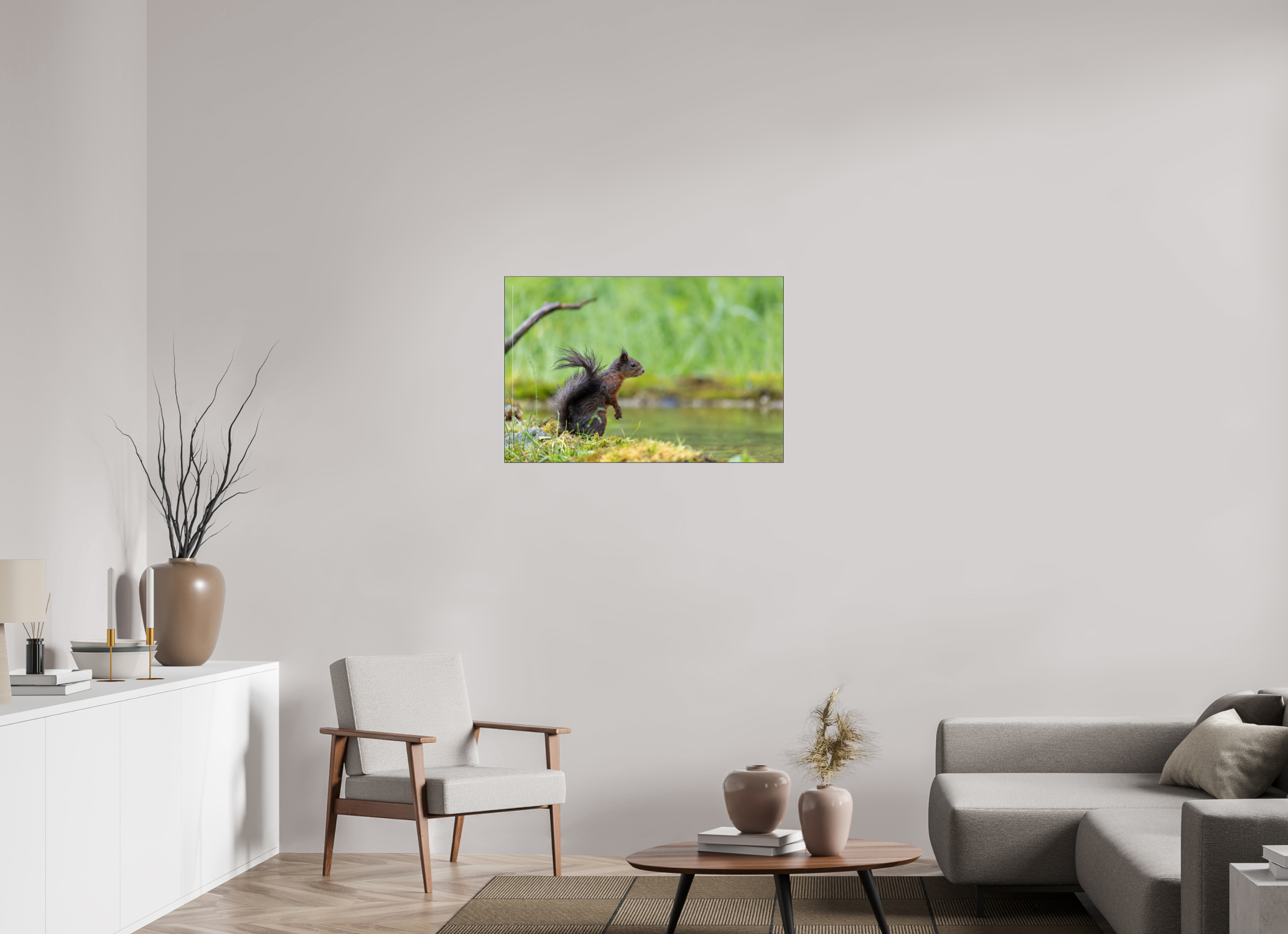 90 x 60 cm, Foto-Abzug hinter Acrylglas glänzend Wet & Wild