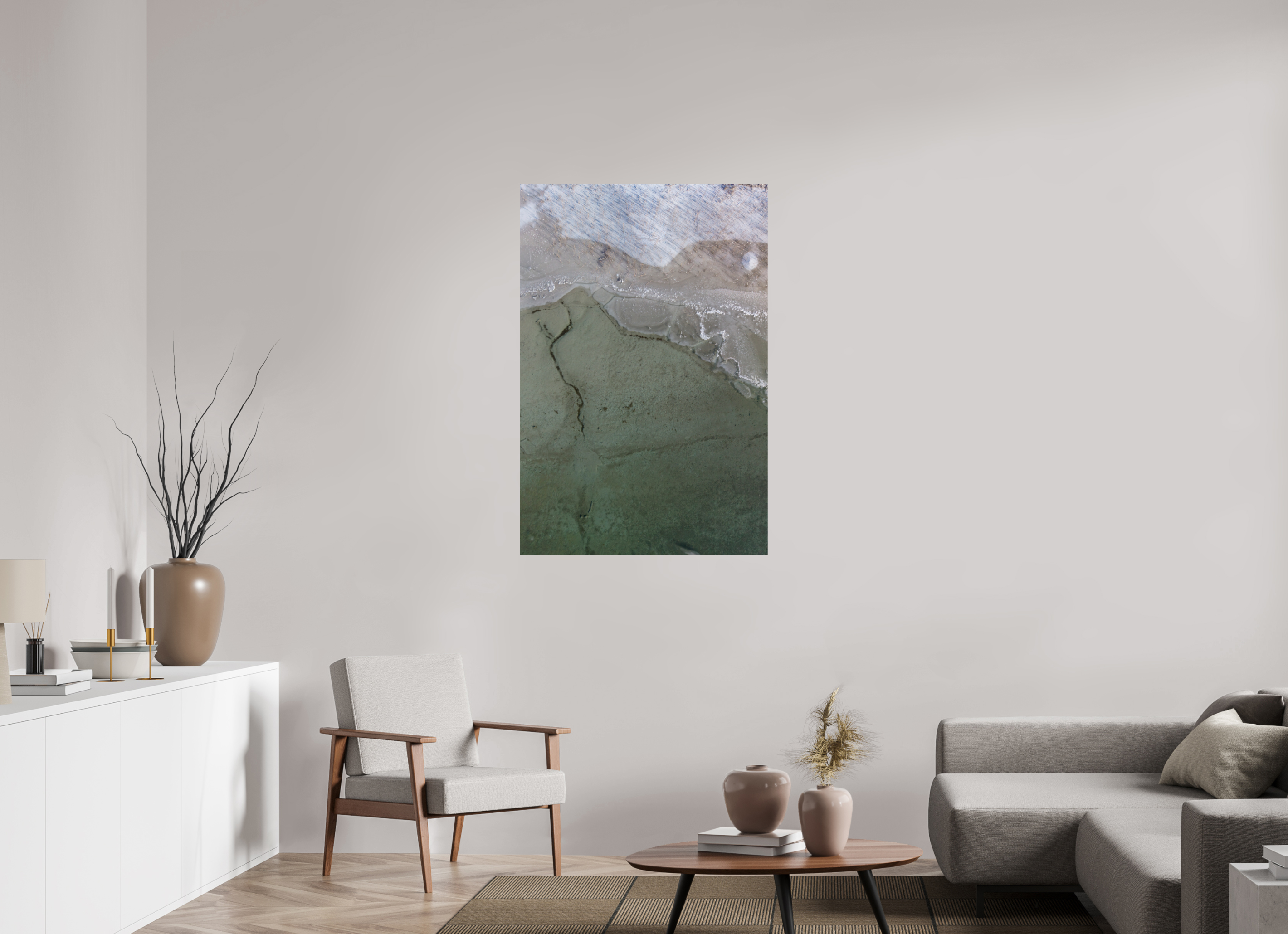 80 x 120 cm, Fine Art Print auf Alu-Dibond Shades of Cold