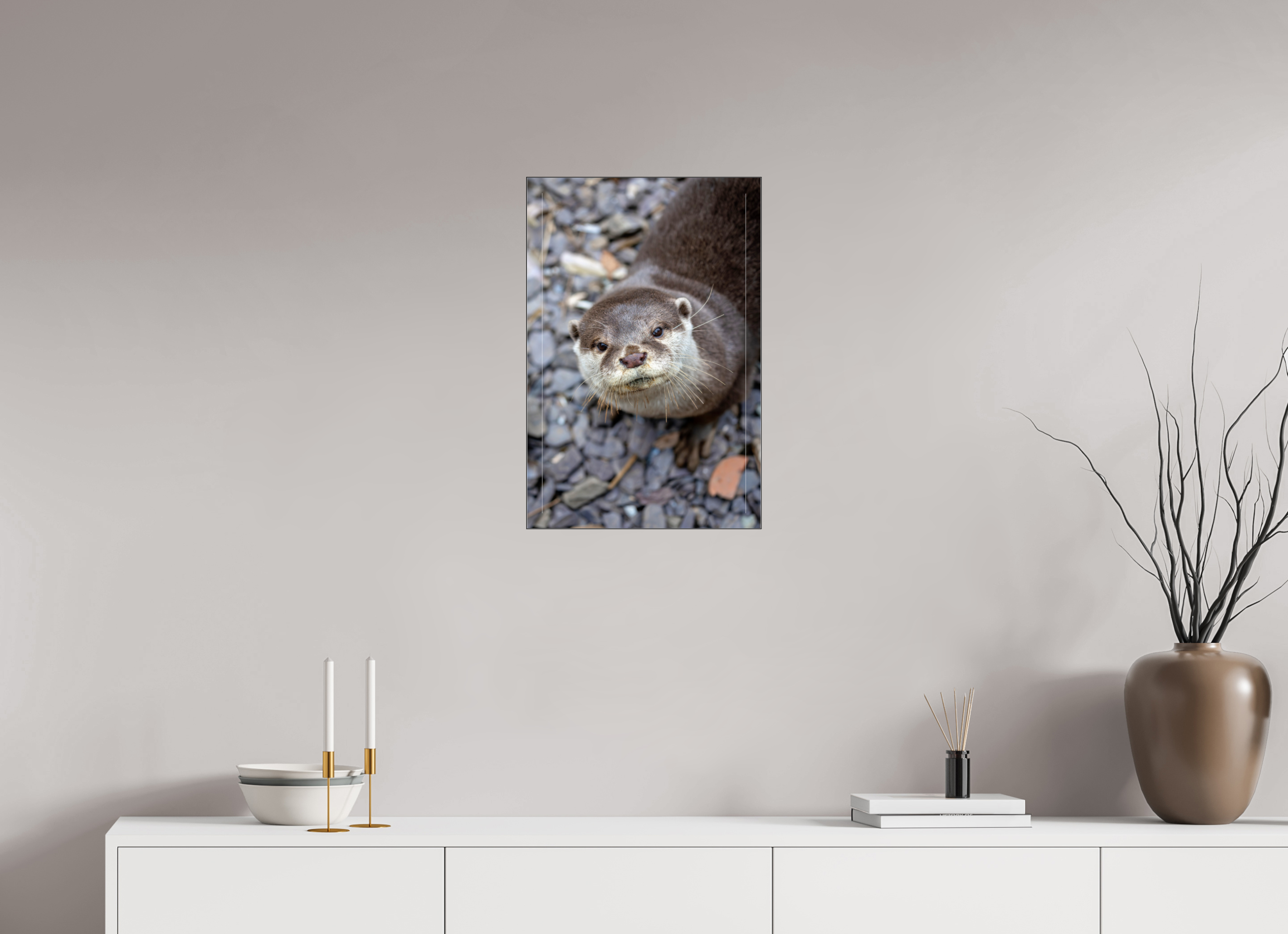40 x 60 cm, Foto-Abzug hinter Acrylglas glänzend Hello There