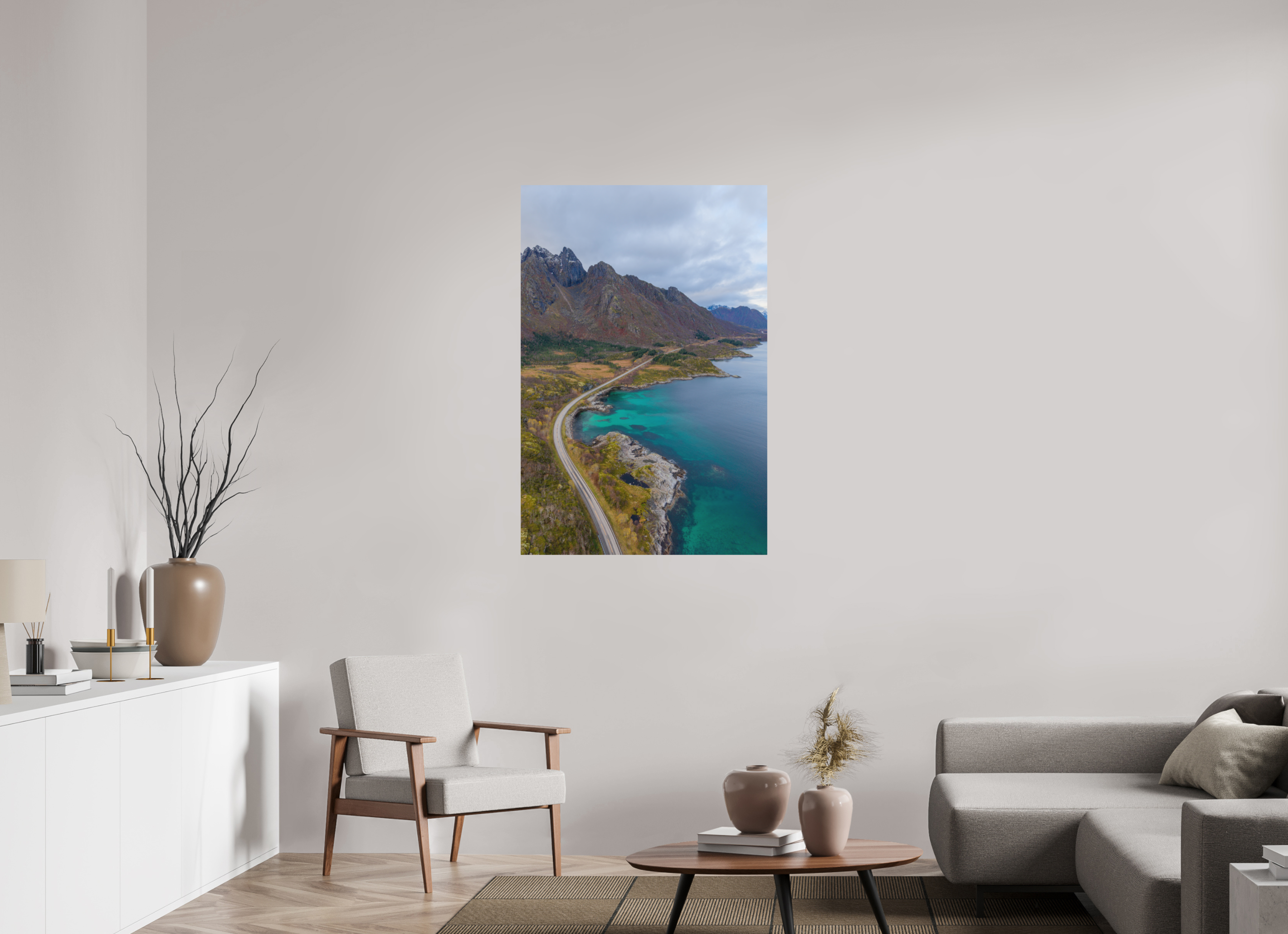 80 x 120 cm, Fine-Art Matt Cliffside Path