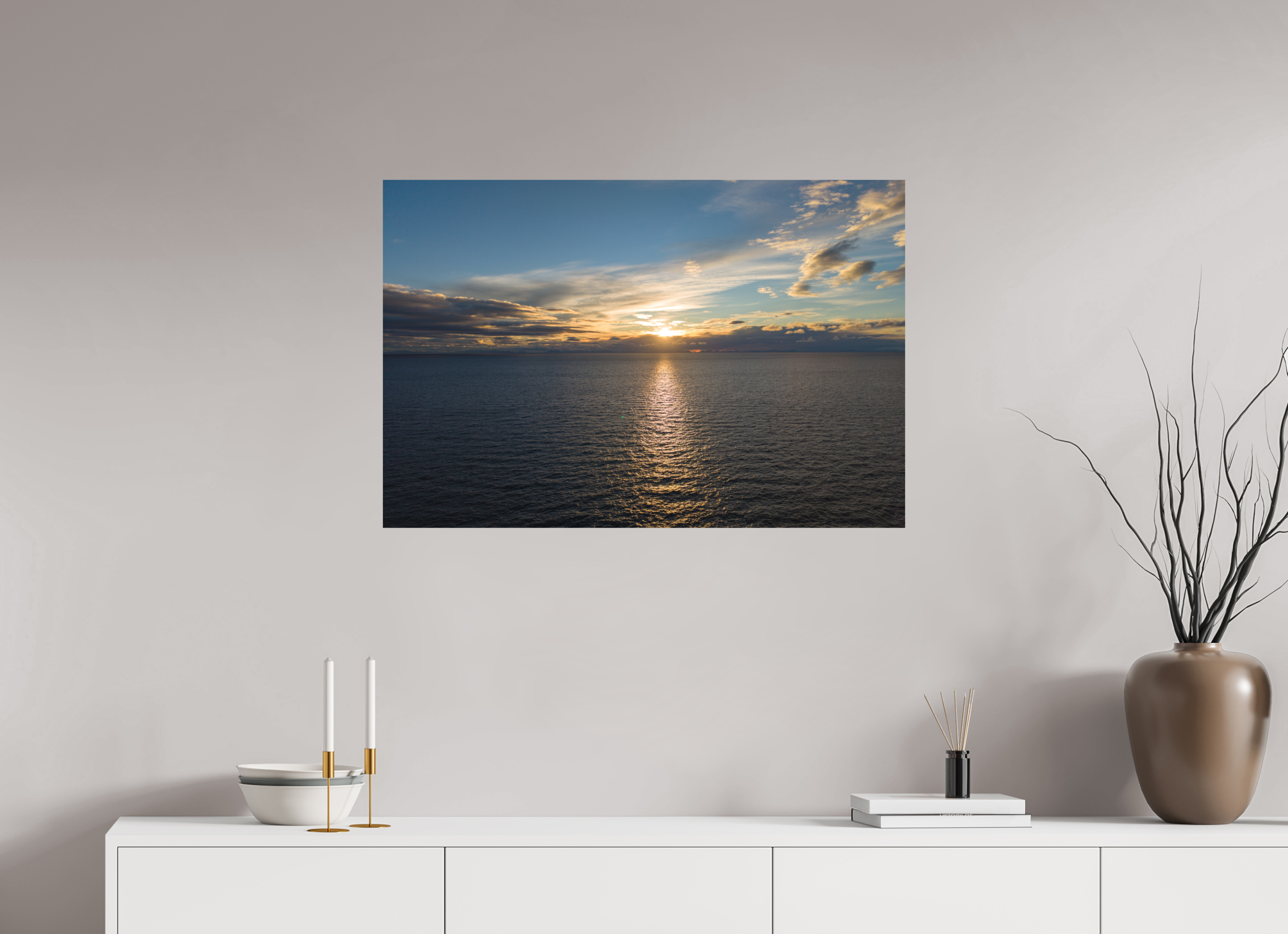 90 x 60 cm, Fine-Art Matt Ocean Sunrise