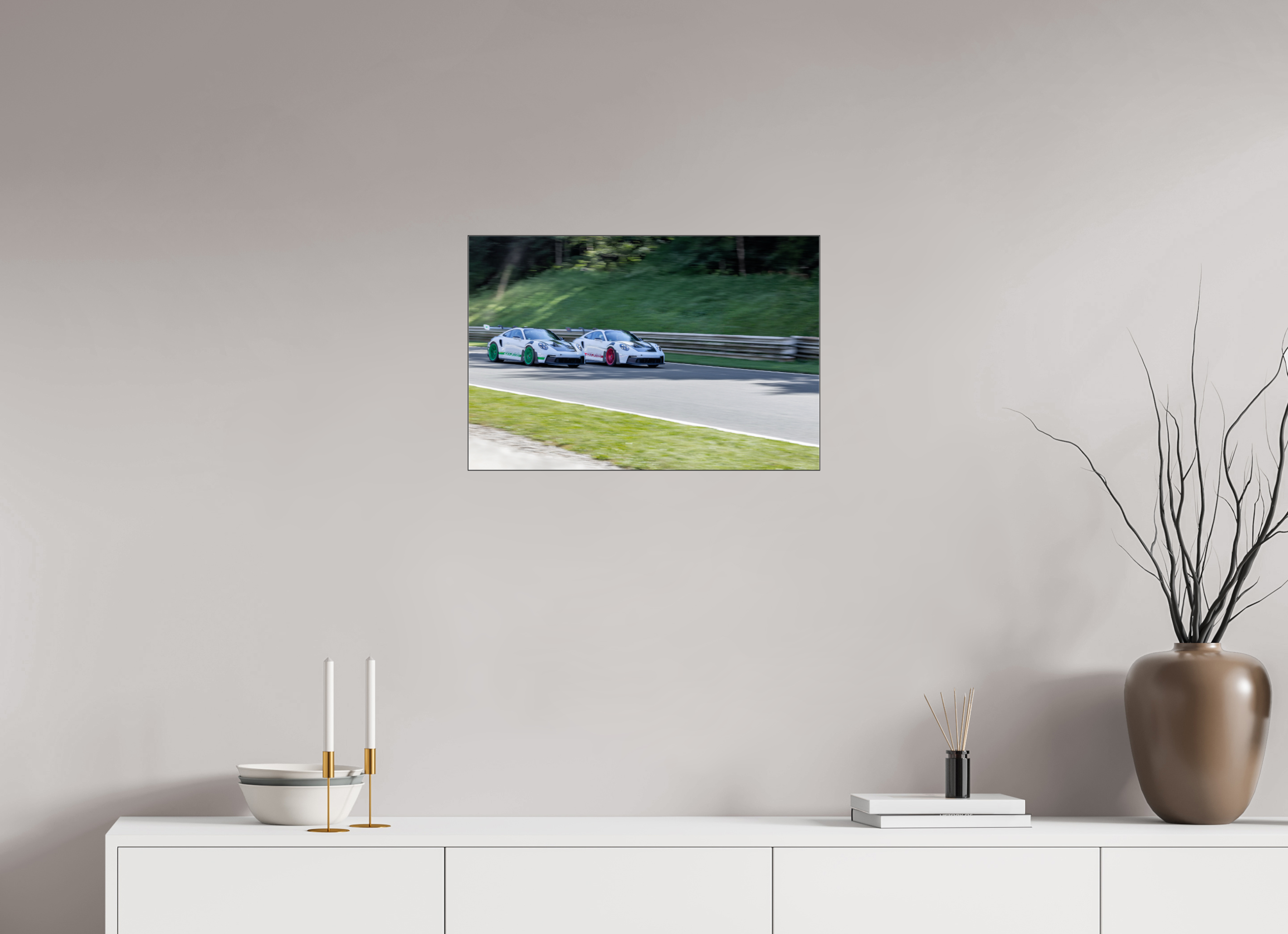 60 x 40 cm, Foto-Abzug hinter Acrylglas glänzend Side by Side