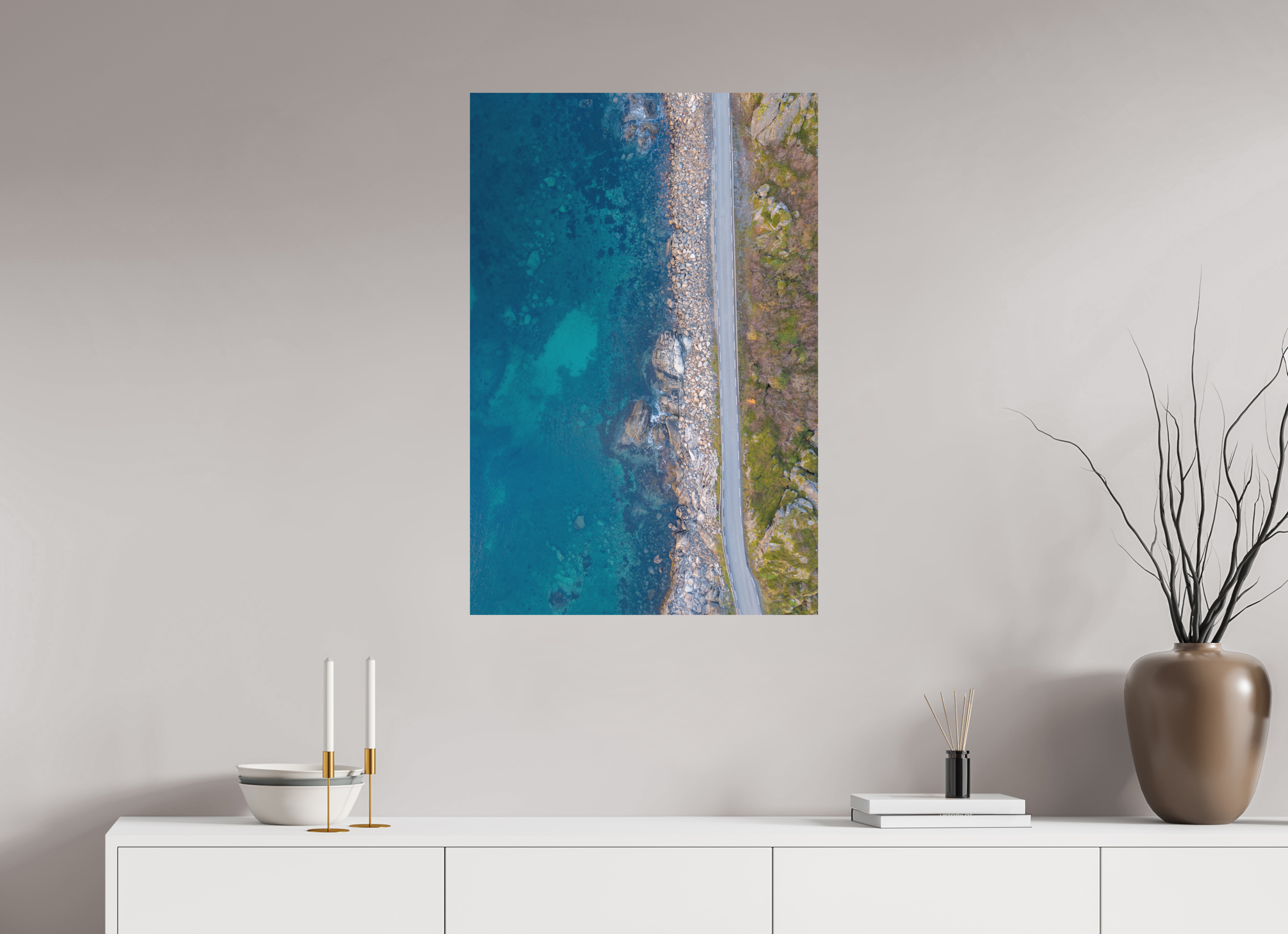 60 x 90 cm, Fine-Art Matt Turquoise Journey