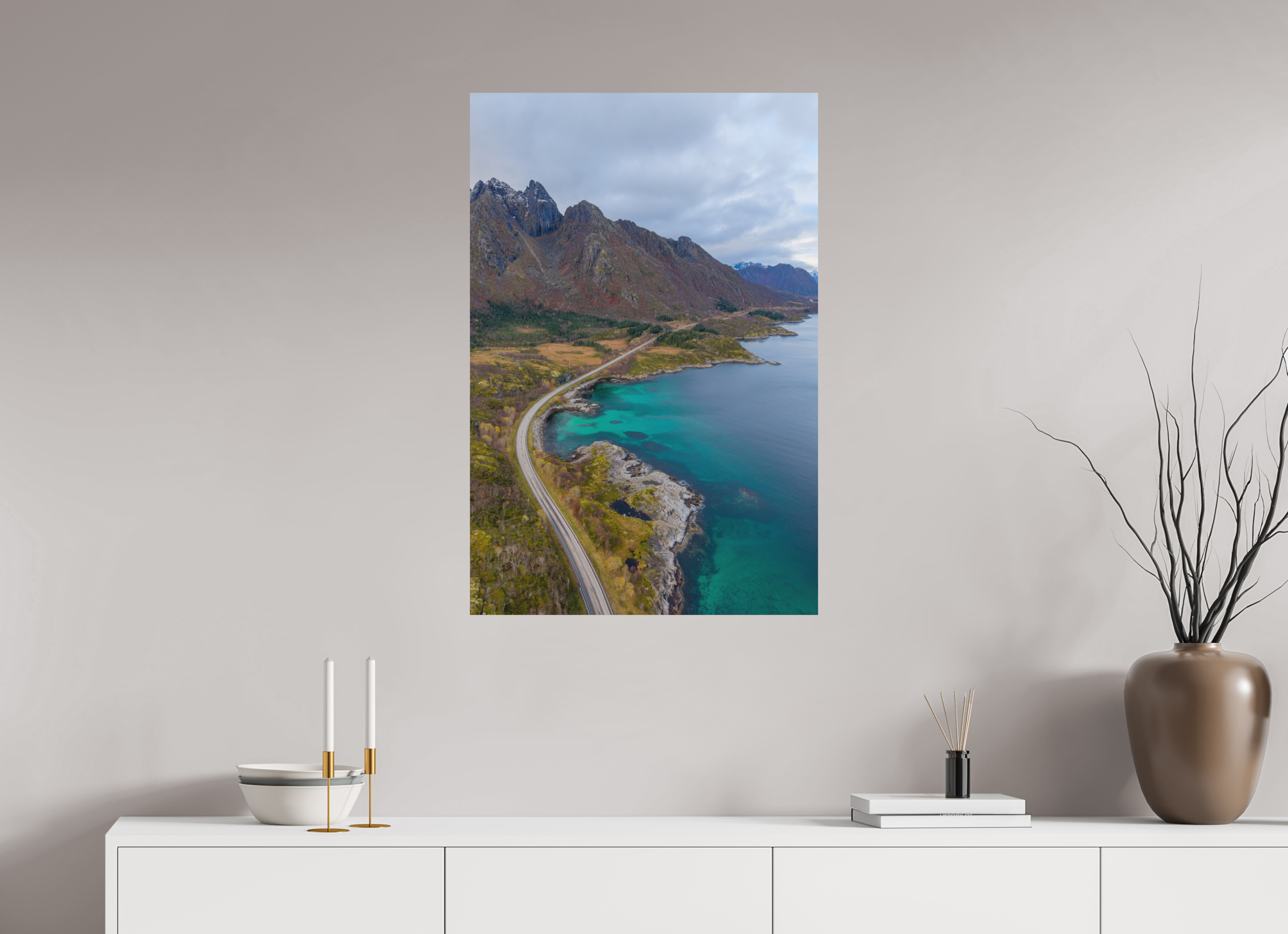 60 x 90 cm, Fine-Art Matt Cliffside Path