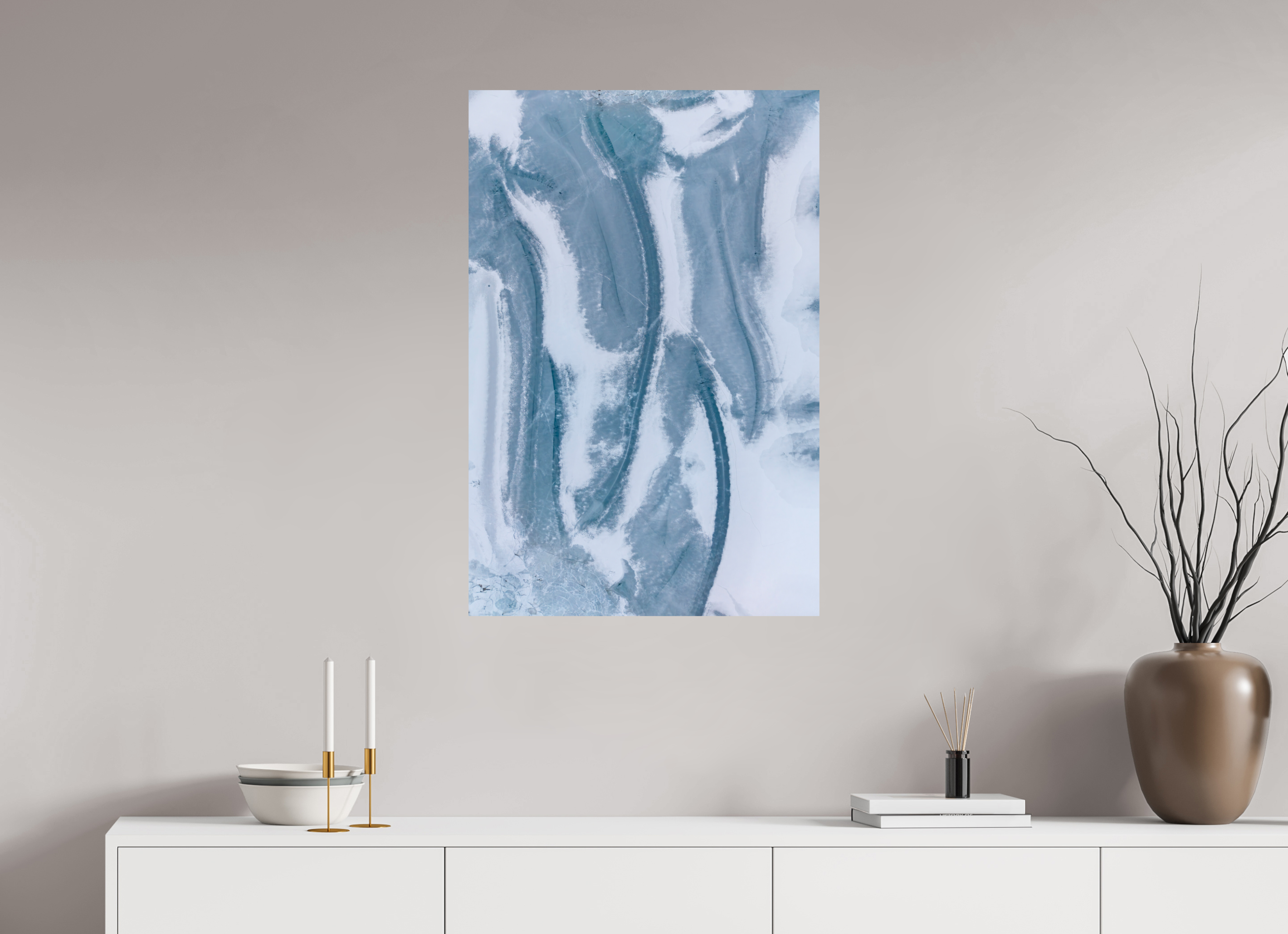 60 x 90 cm, Fine Art Print auf Alu-Dibond Ice Canvas