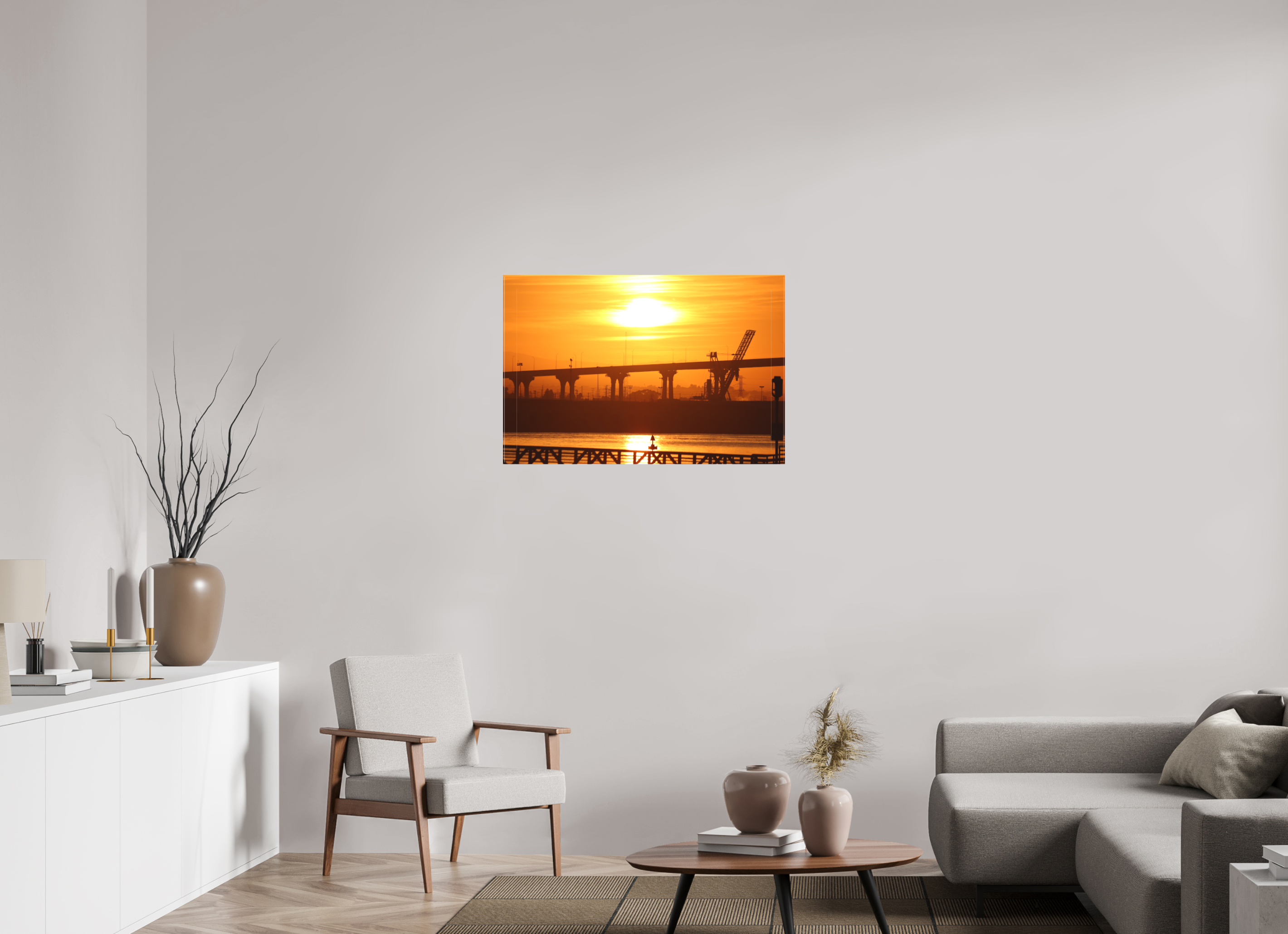 90 x 60 cm, Leinwand Golden Harbor