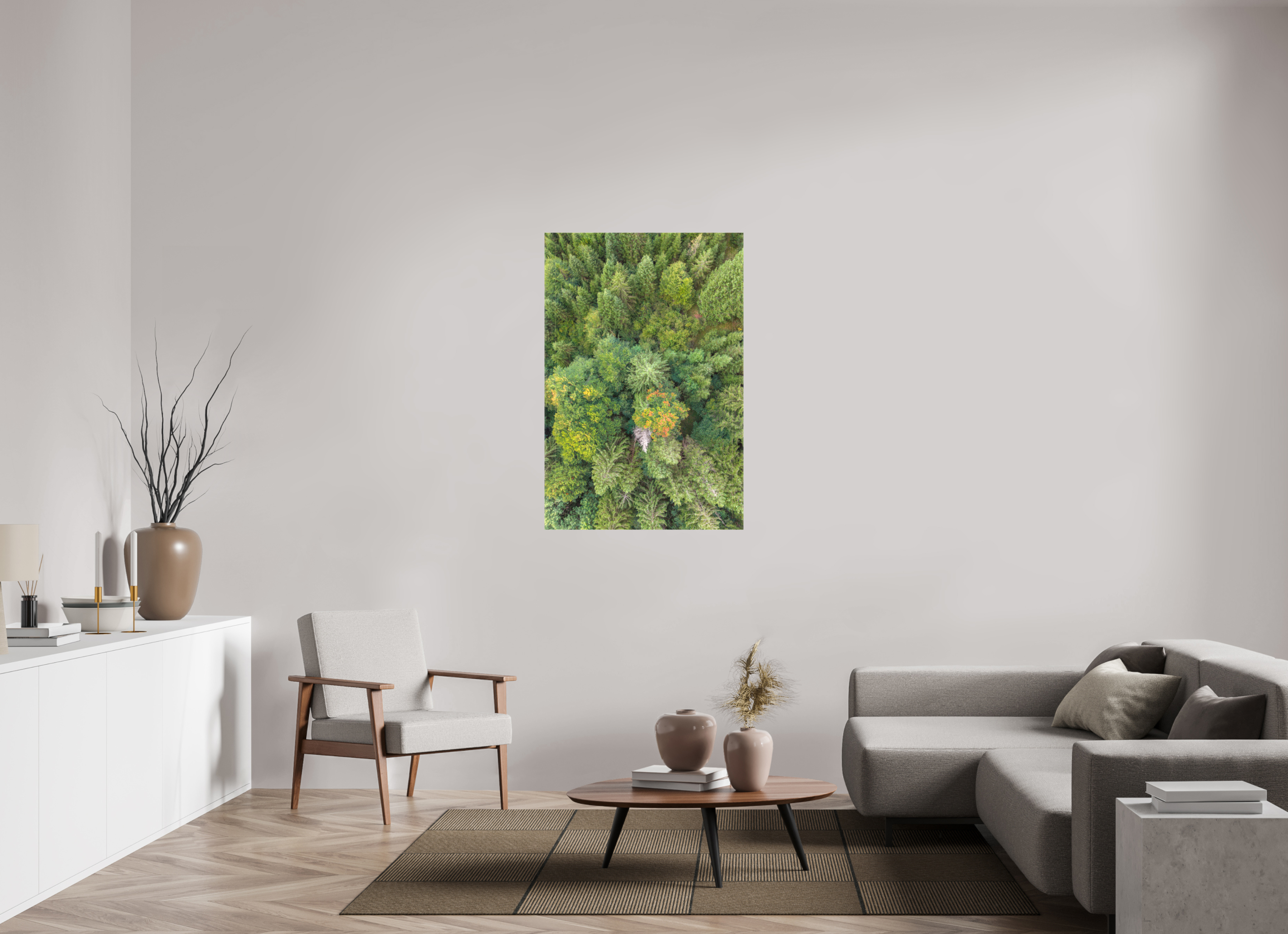 80 x 120 cm, Leinwand Vertical Pines