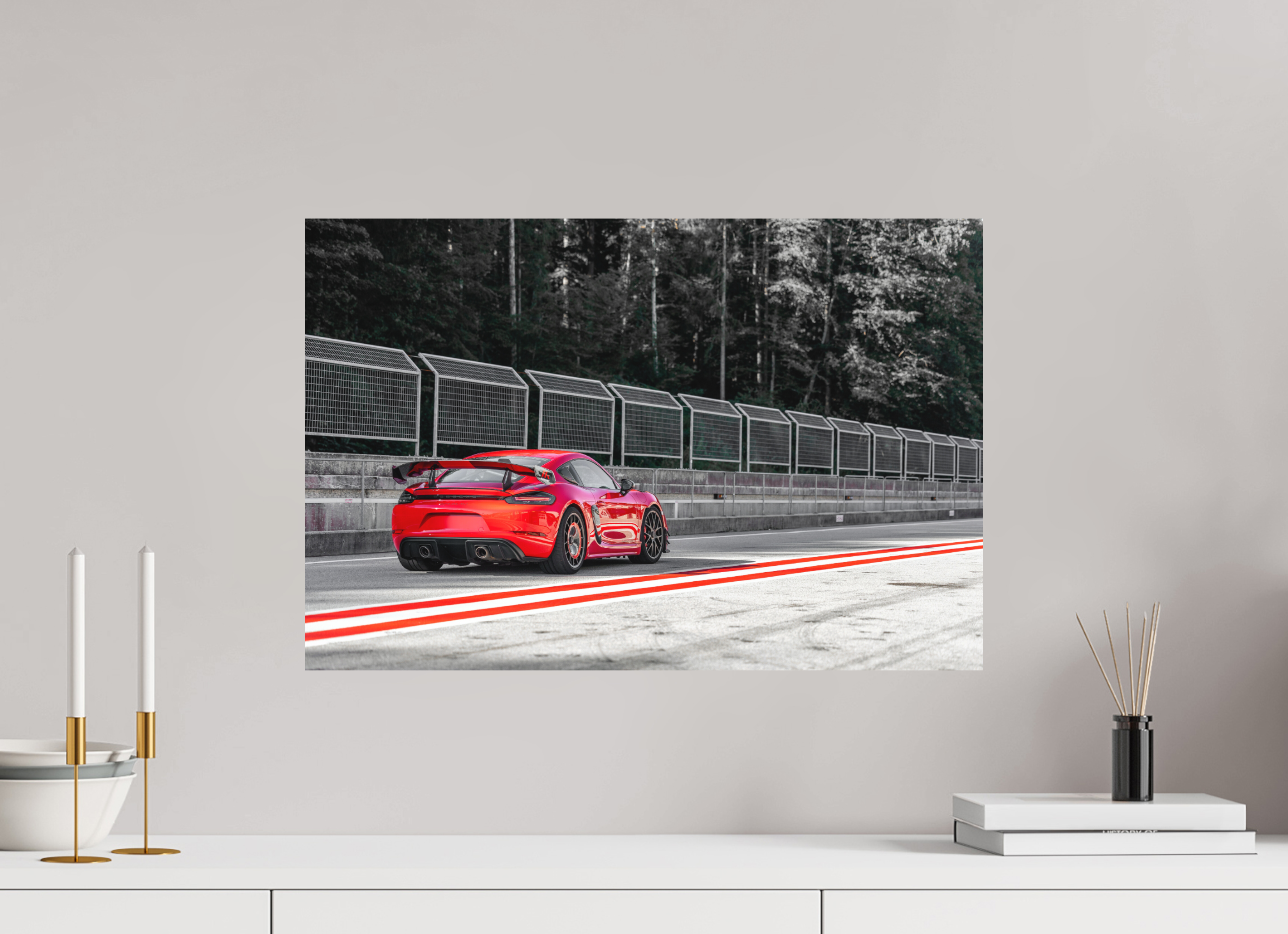 60 x 40 cm, Fine-Art Print Matt Racing in Red