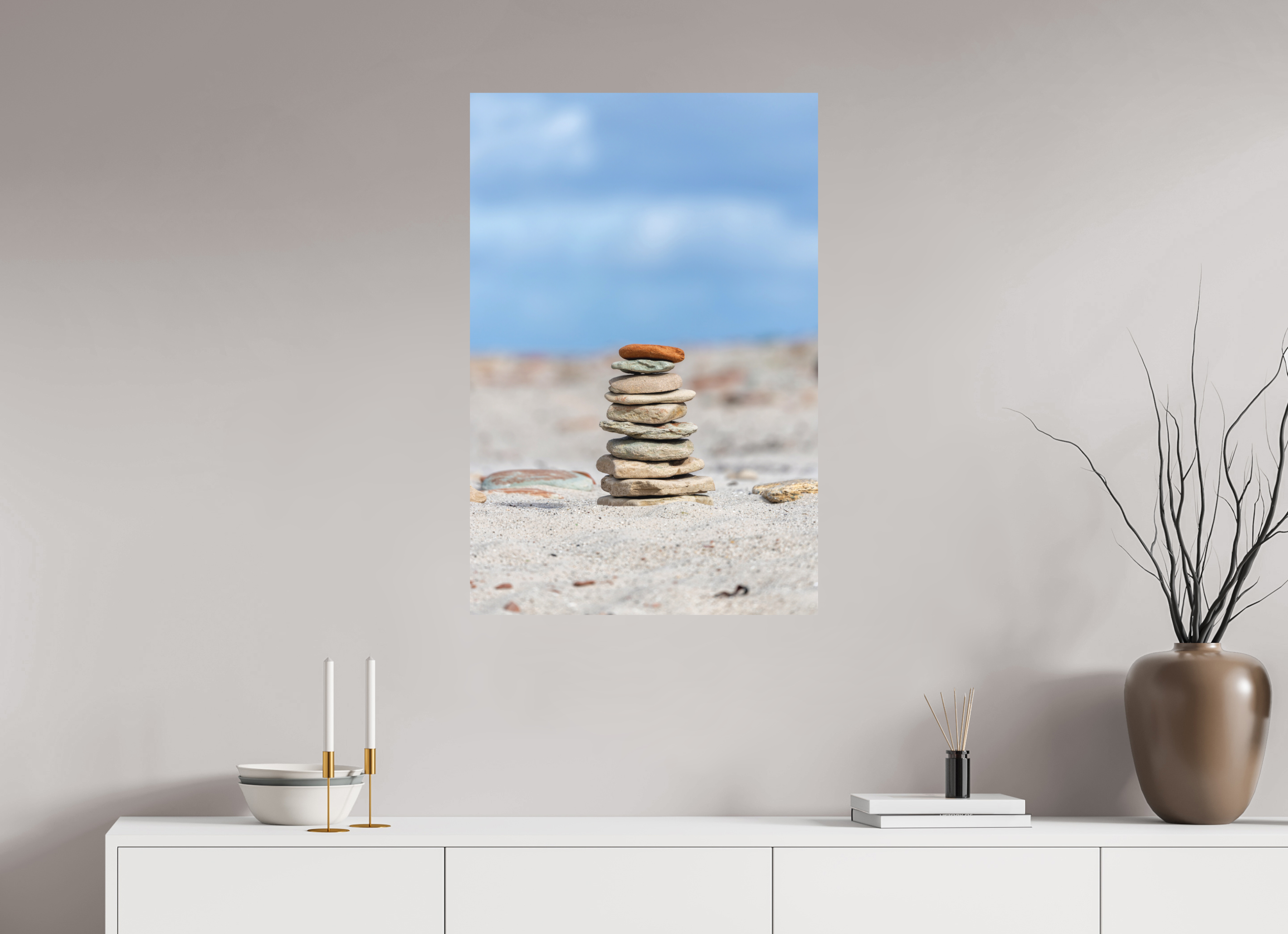 60 x 90 cm, Fine-Art Print Matt Stones of Serenity