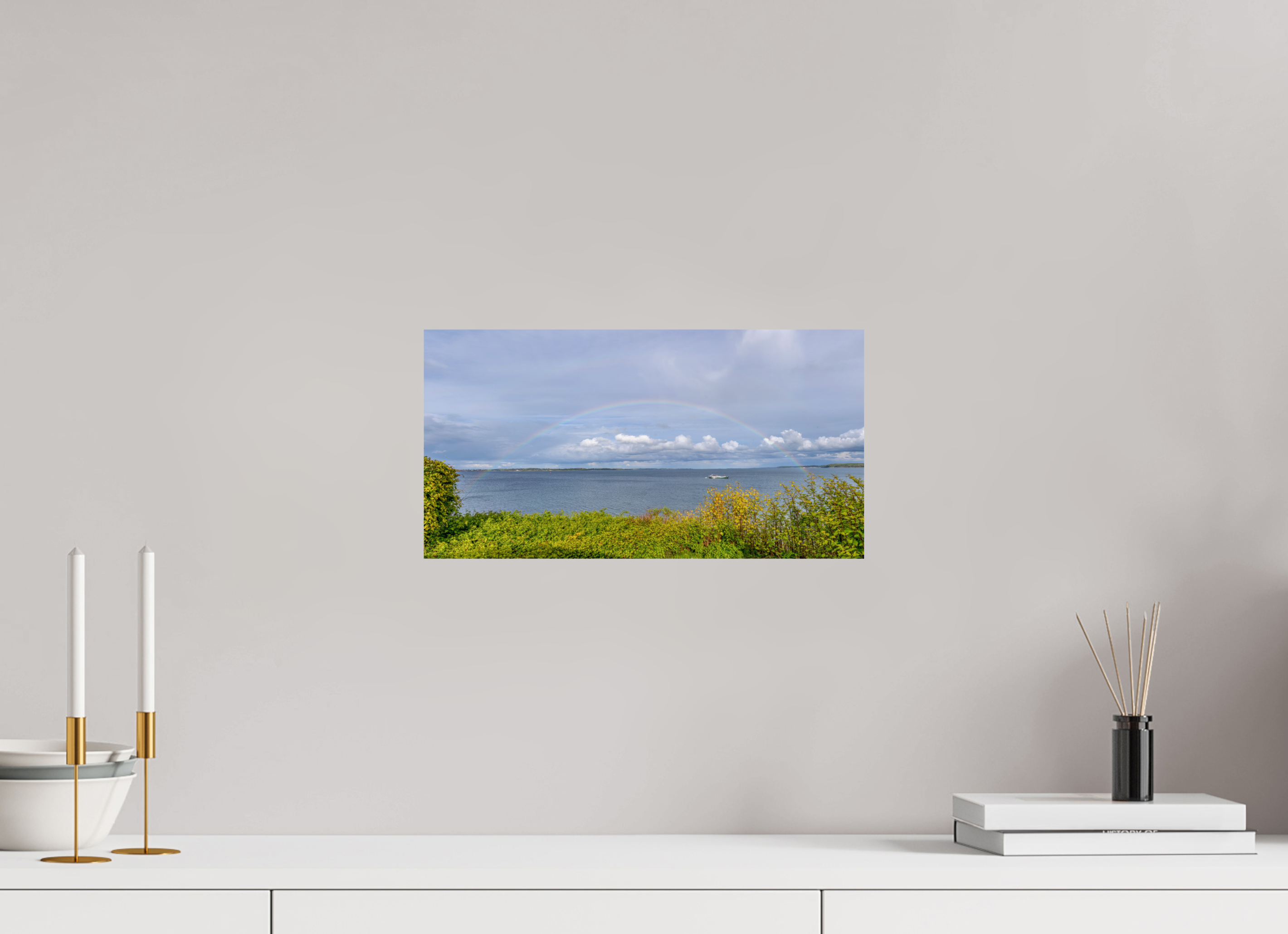 38,4 x 20 cm, Fine Art Print auf Alu-Dibond Painted Horizon