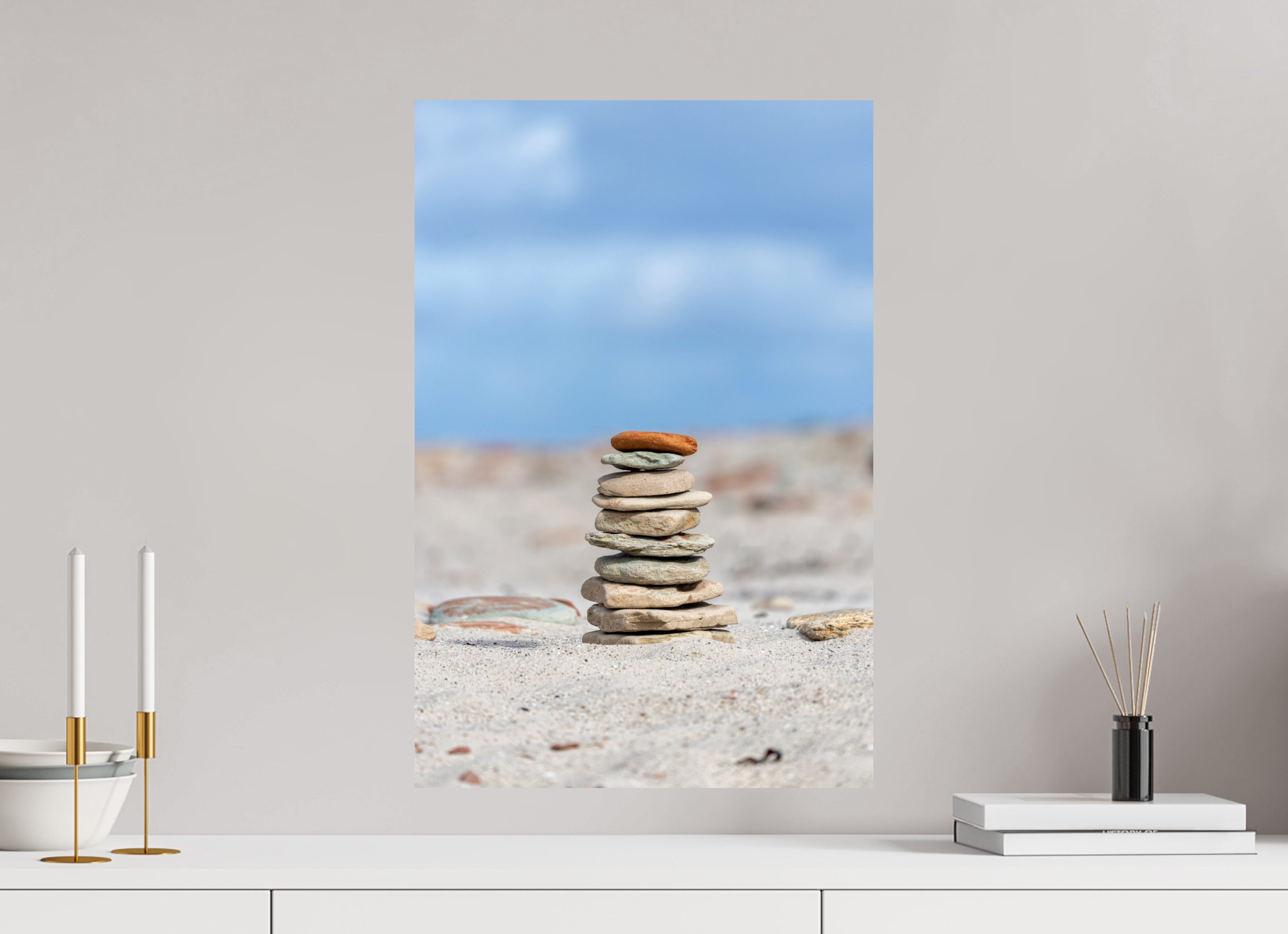 40 x 60 cm, Fine Art Print auf Alu-Dibond Stones of Serenity